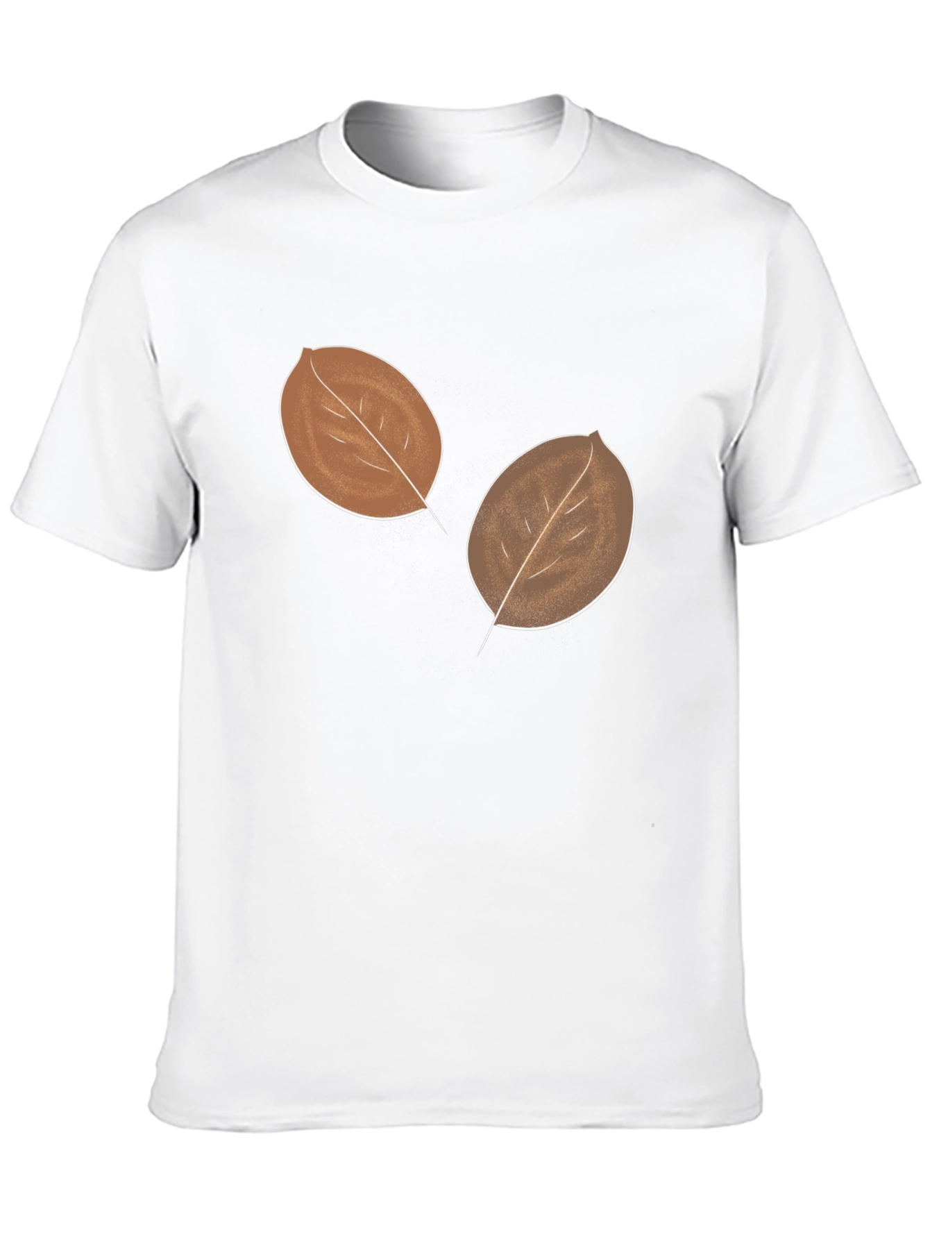 Mens Leaf Graphic Black T-Shirt