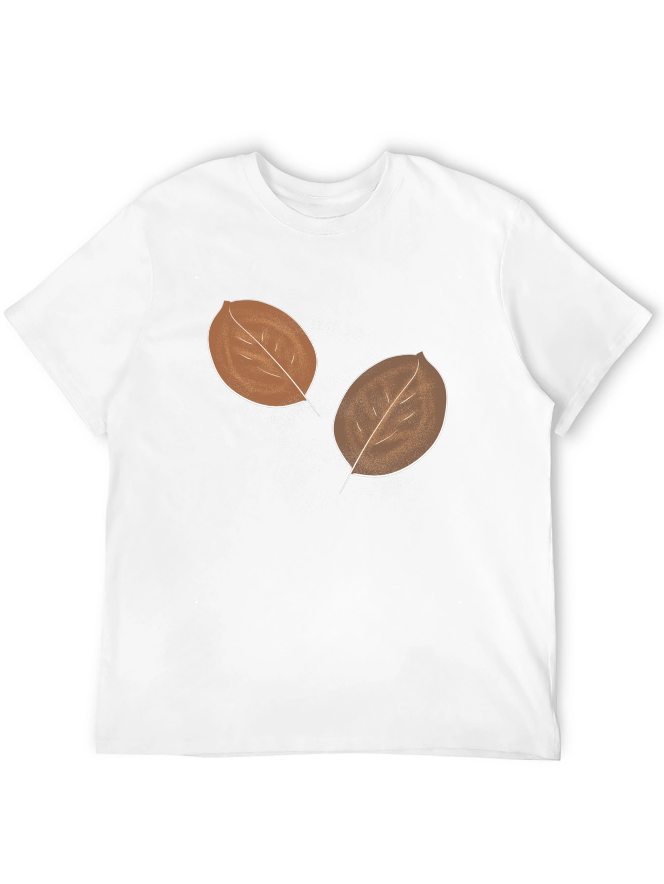Mens Leaf Graphic Black T-Shirt