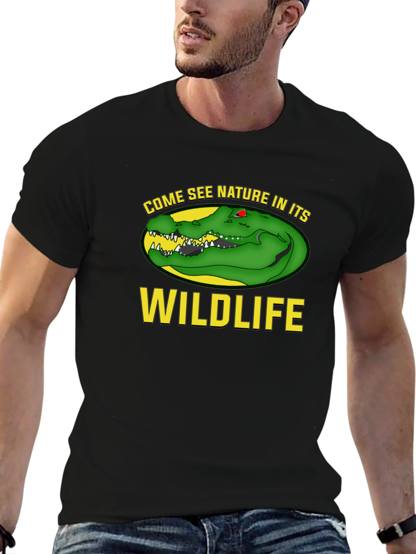 Come See Wildlife Black T-Shirt