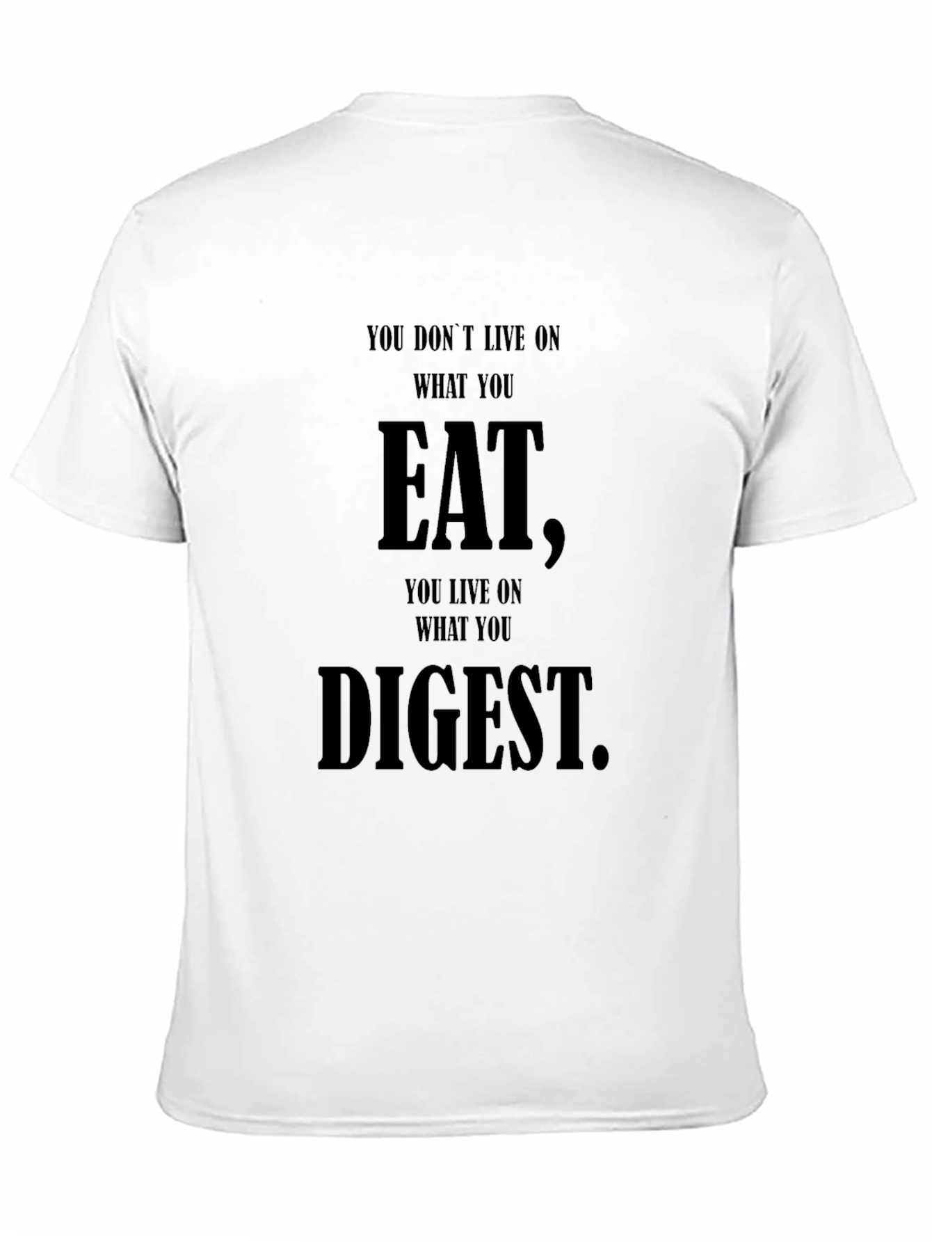 Eat Digest Black Graphic Tee