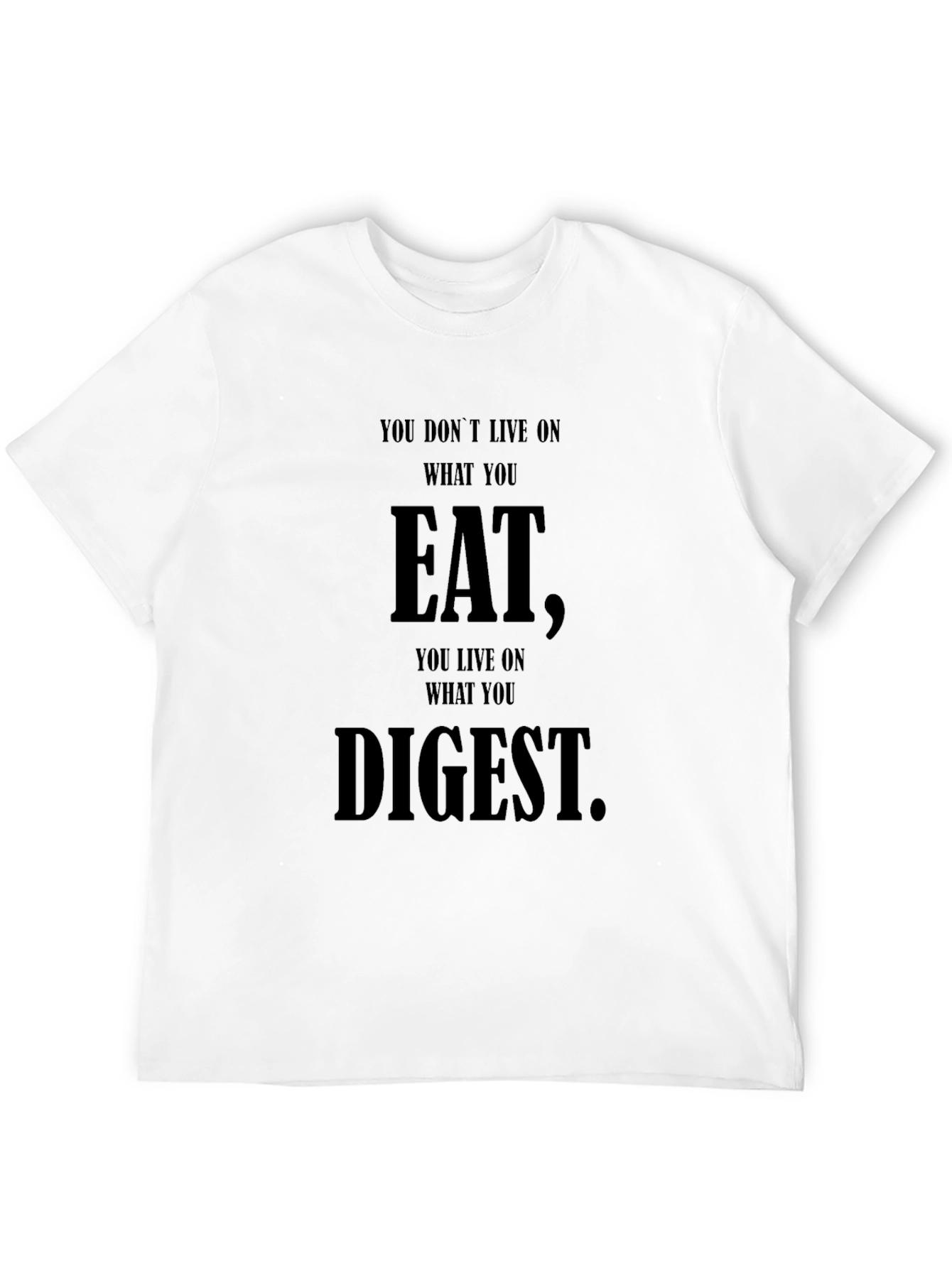 Eat Digest Black Graphic Tee