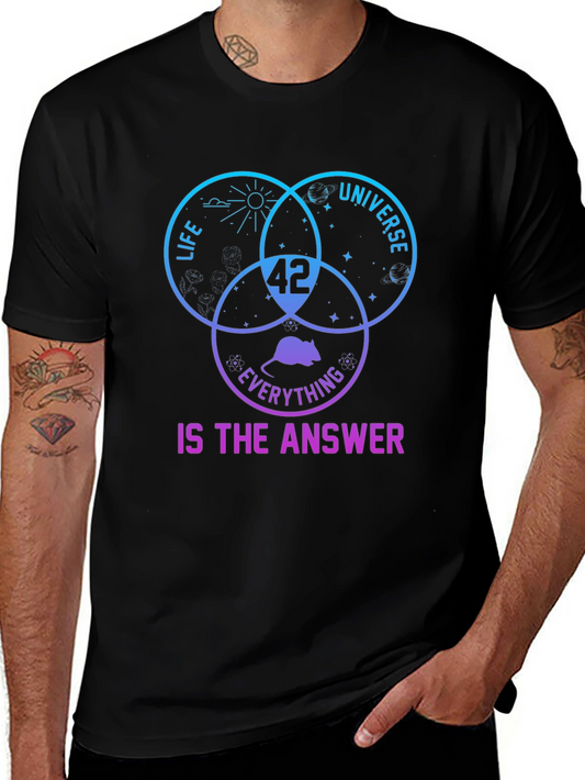 42 Is The Answer T-Shirt: Life Universe & Everything Tee