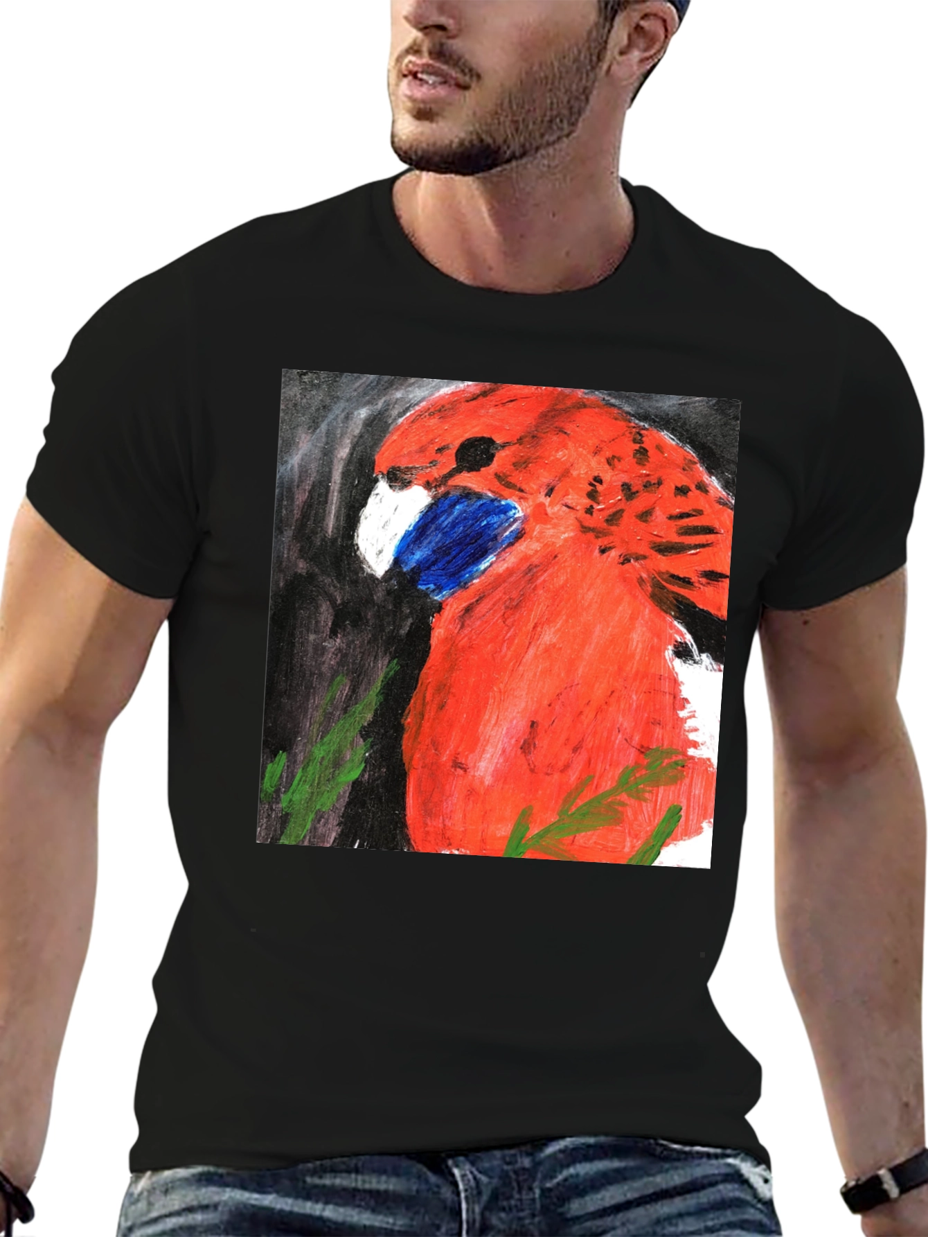 Red Bird Graphic T-Shirt