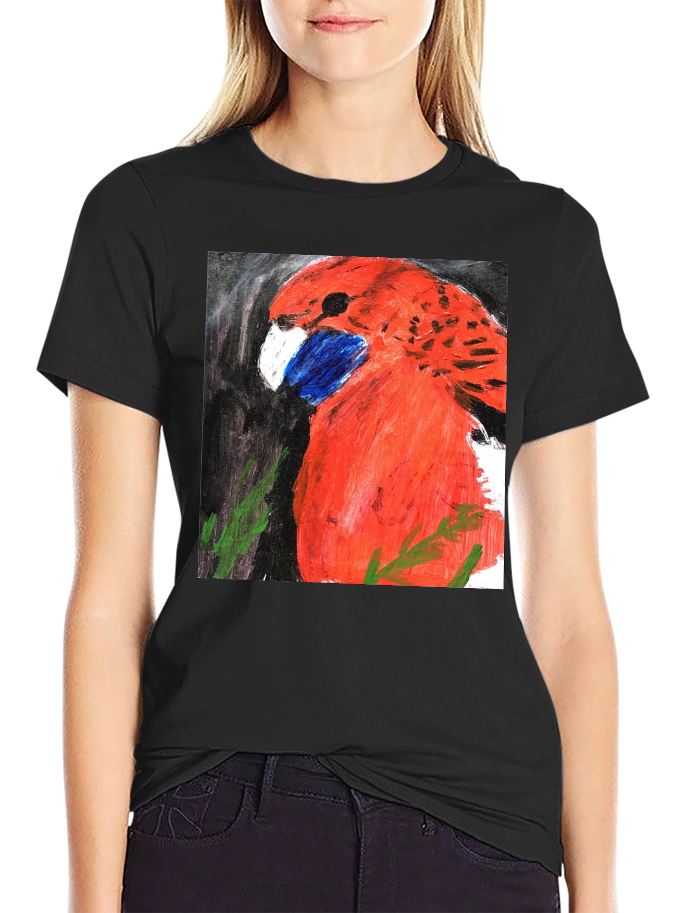 Red Bird Graphic T-Shirt