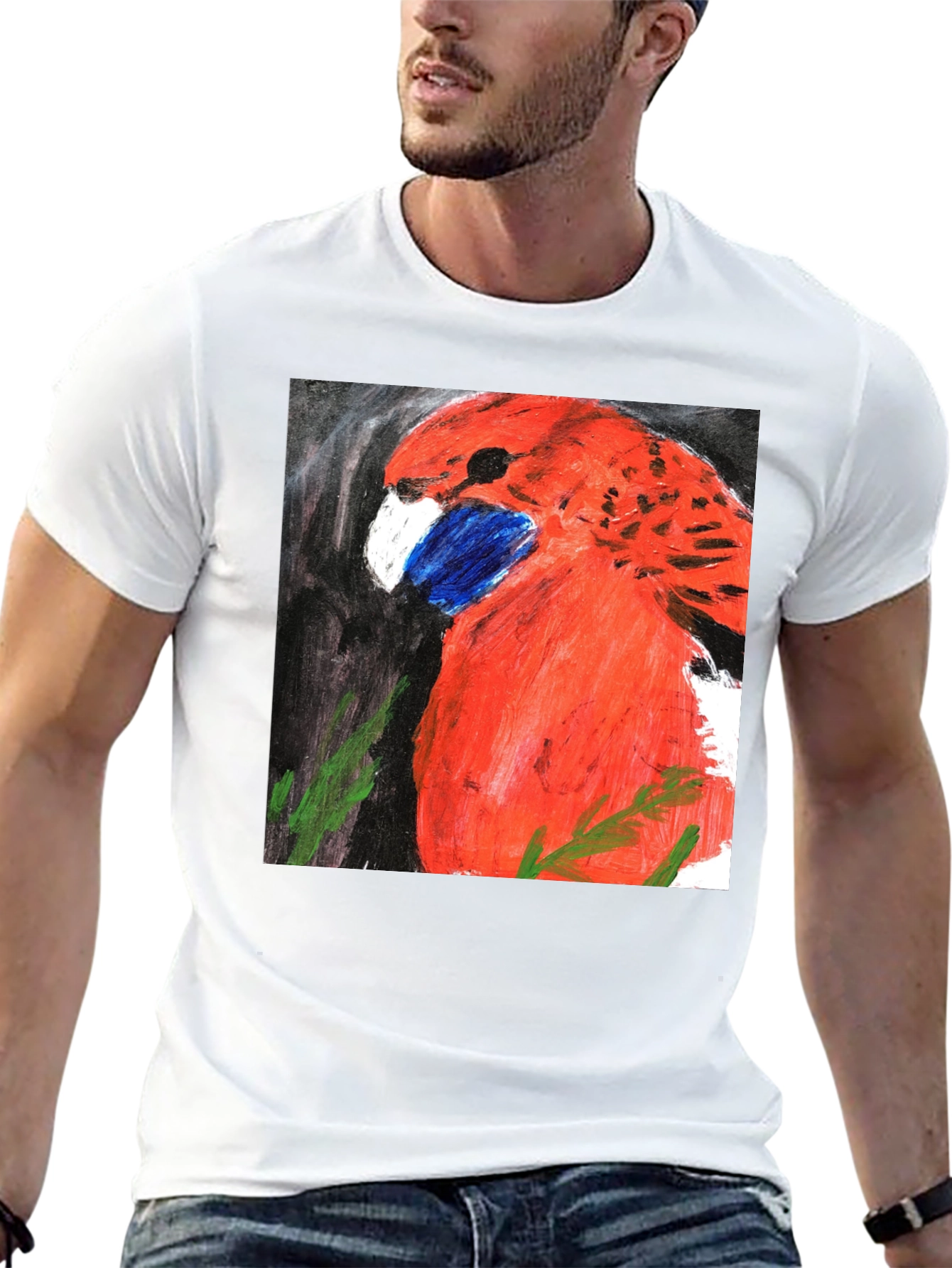 Red Bird Graphic T-Shirt