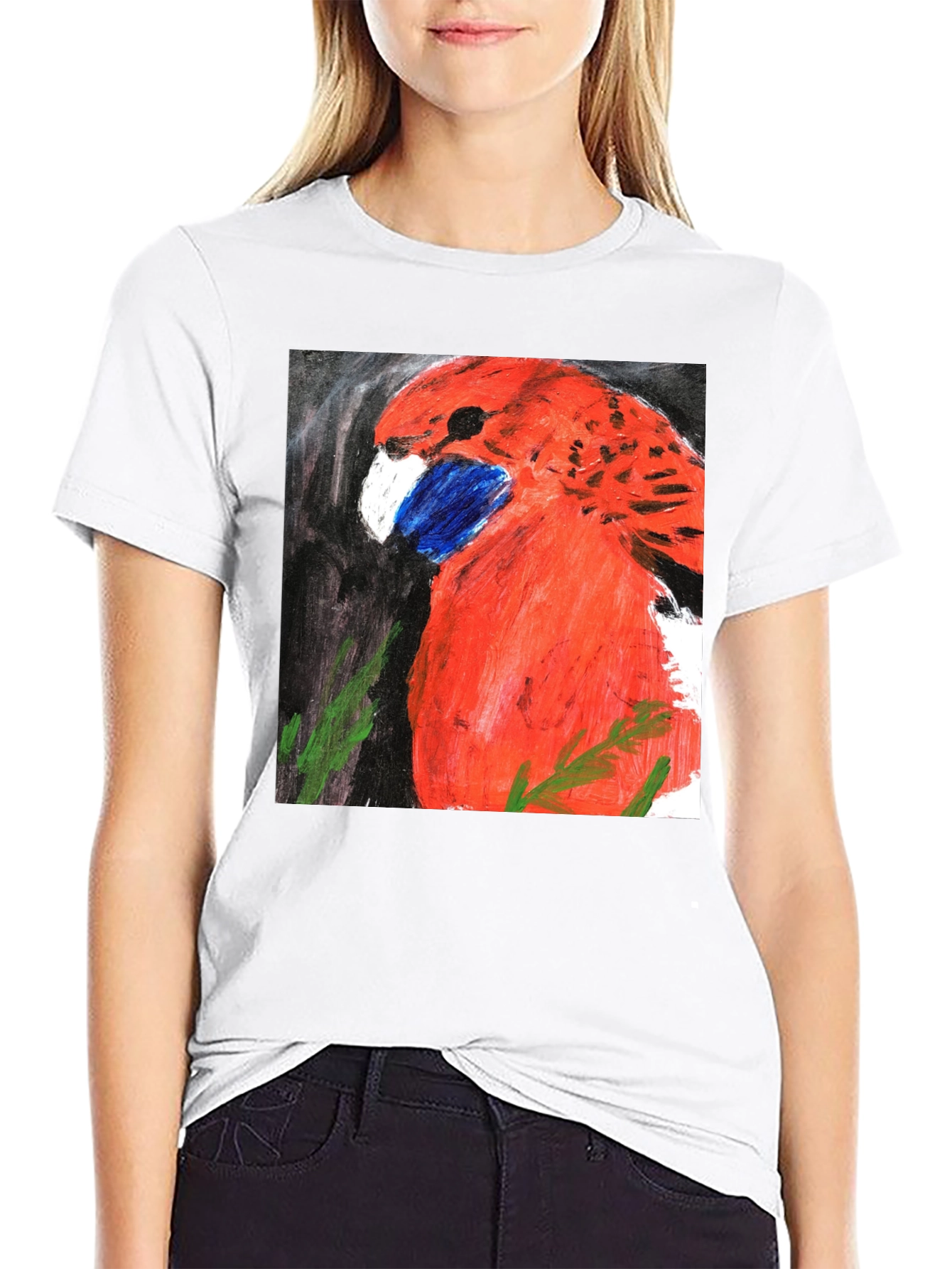 Red Bird Graphic T-Shirt