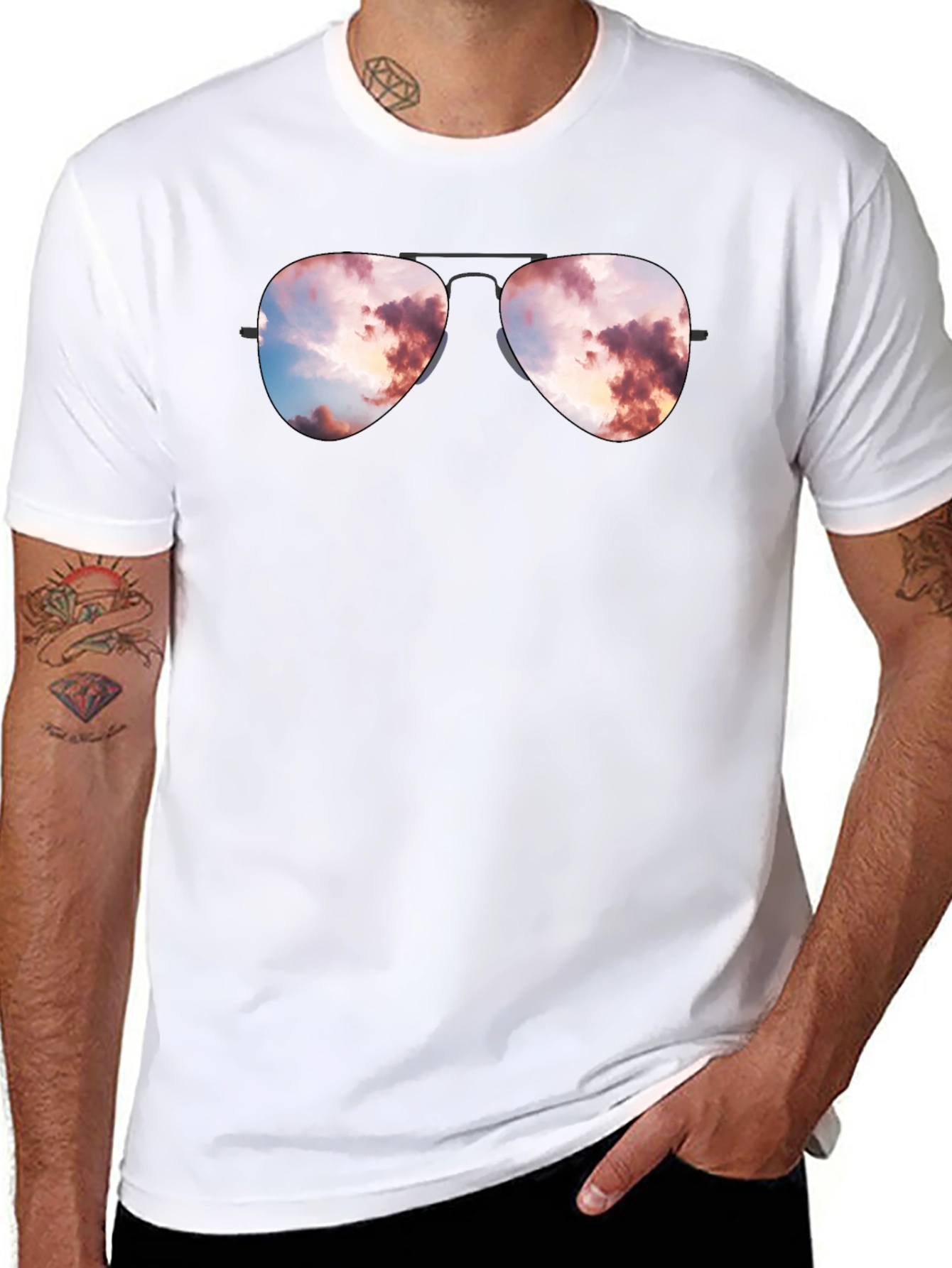 Sunset Reflection Aviator T-Shirt