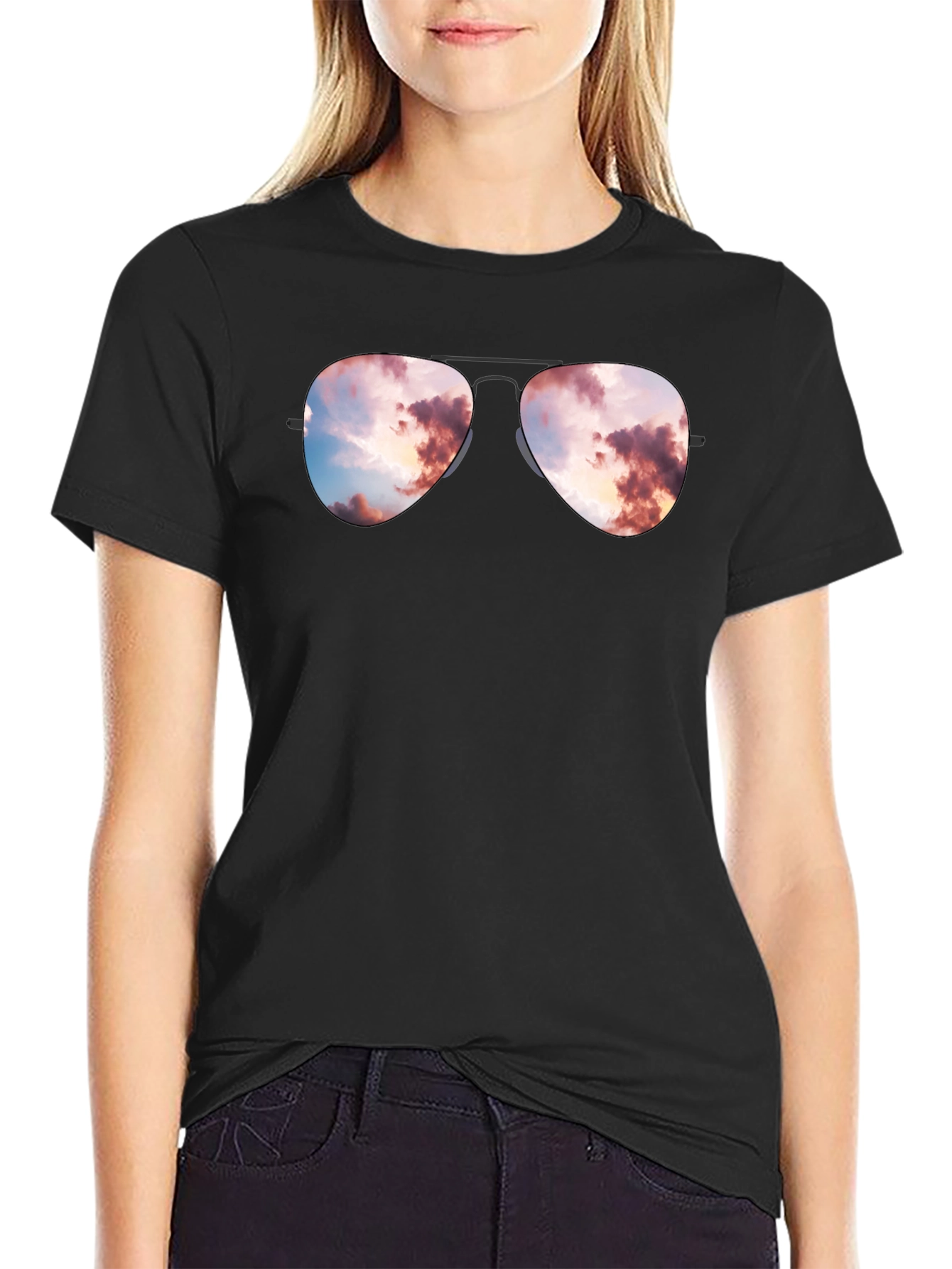 Sunset Reflection Aviator T-Shirt