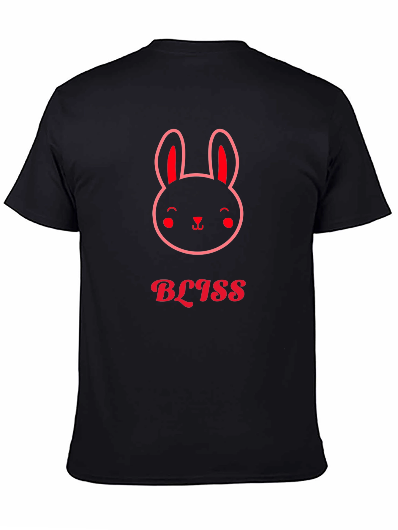 Bliss Bunny Black Graphic Tee
