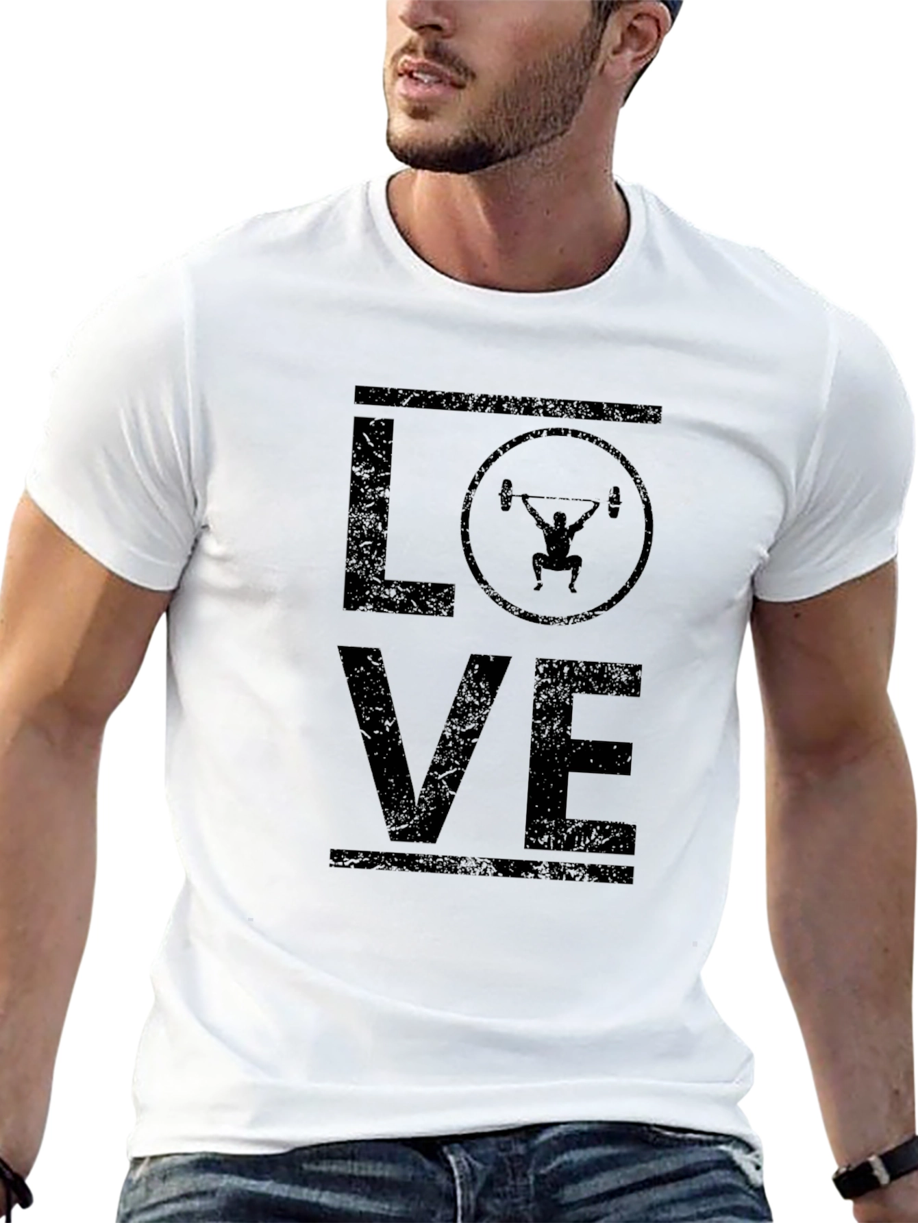 Weightlifting Love Graphic Tee - Black T-Shirt