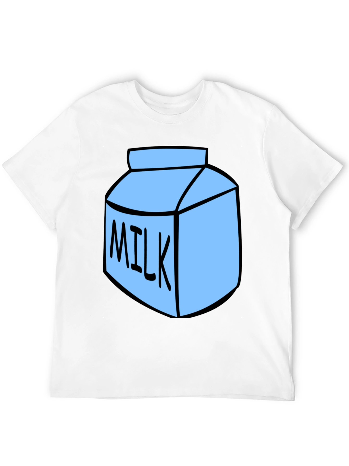 Milk Carton Graphic T-Shirt - Black