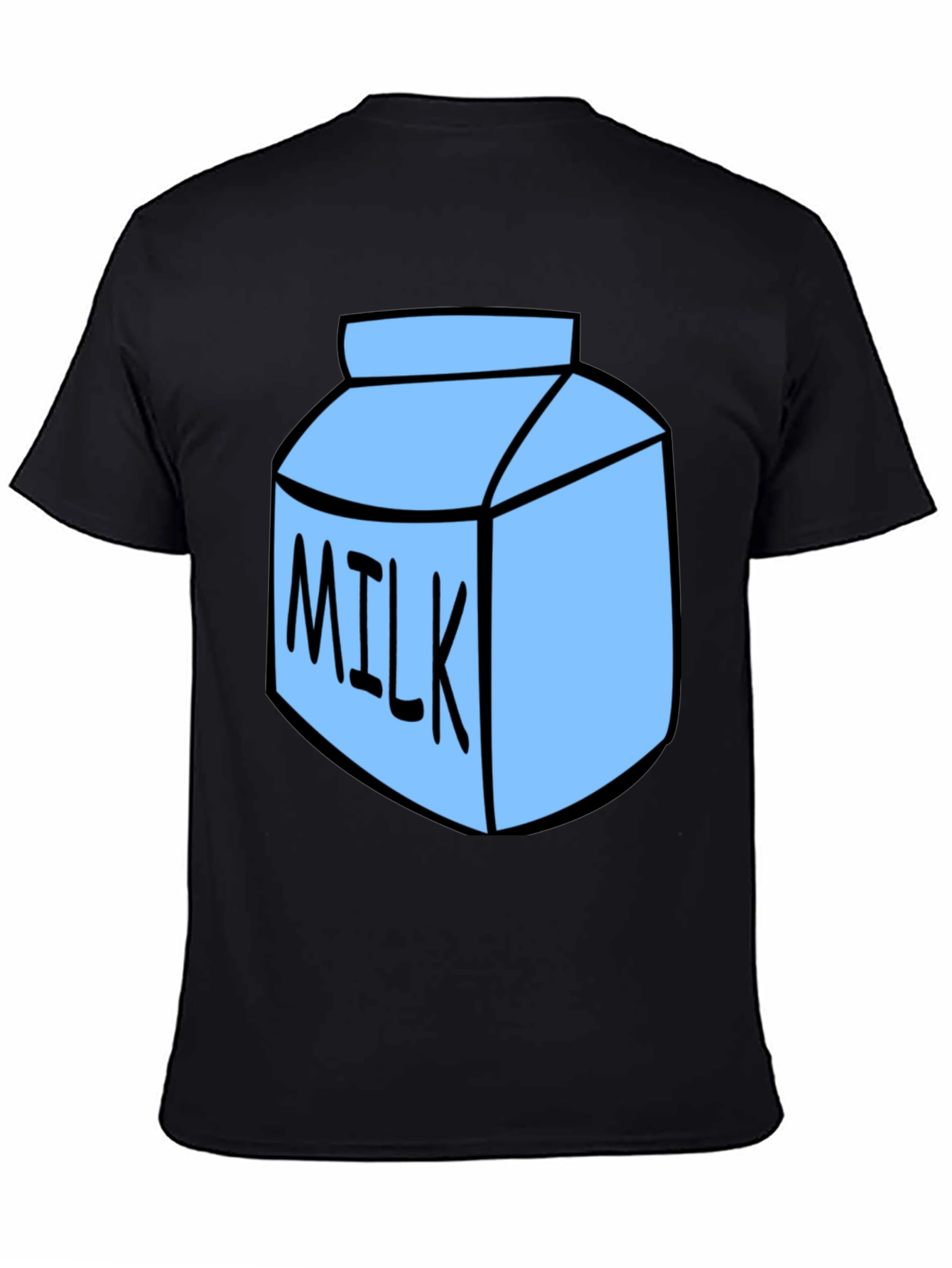 Milk Carton Graphic T-Shirt - Black