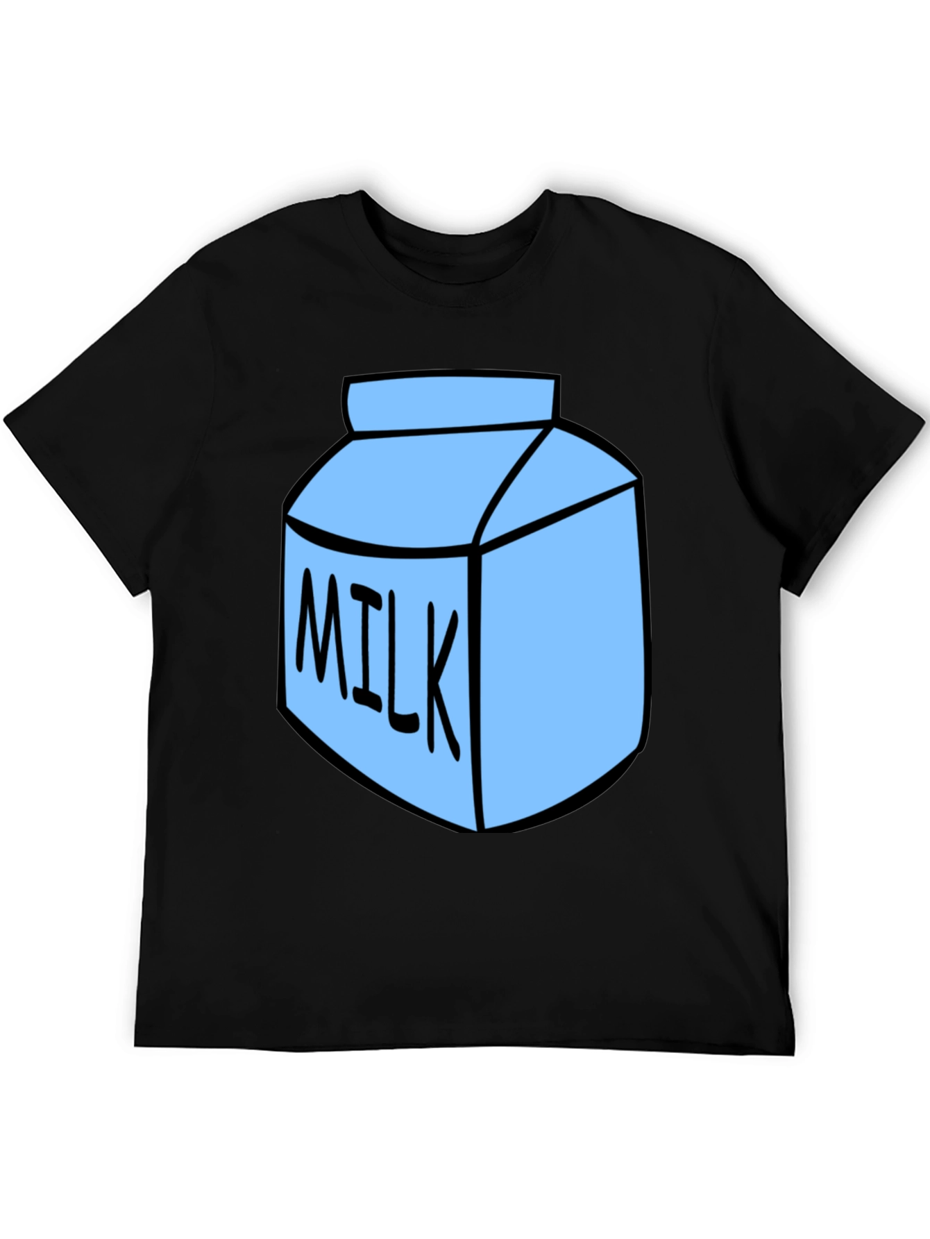 Milk Carton Graphic T-Shirt - Black