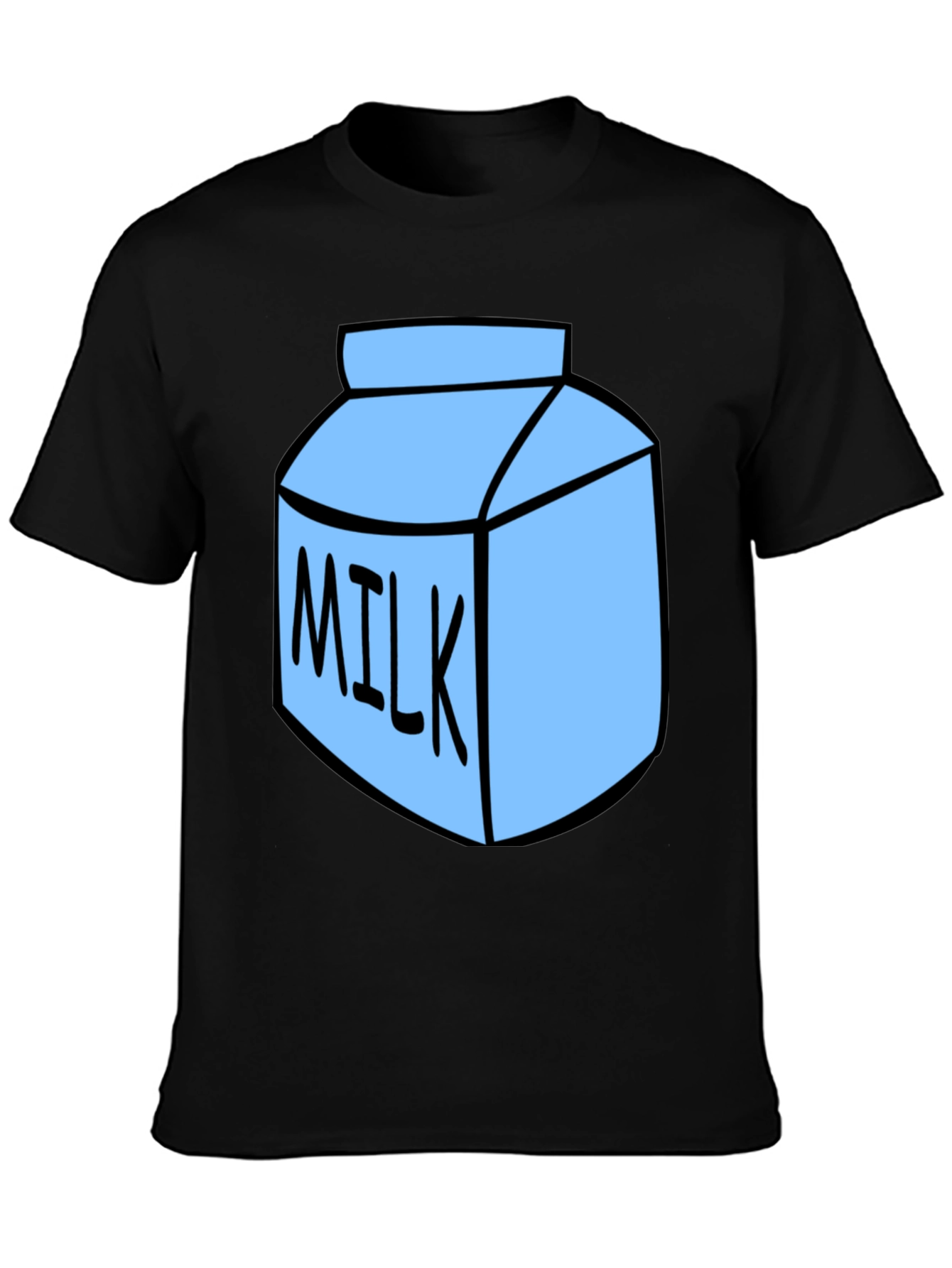 Milk Carton Graphic T-Shirt - Black