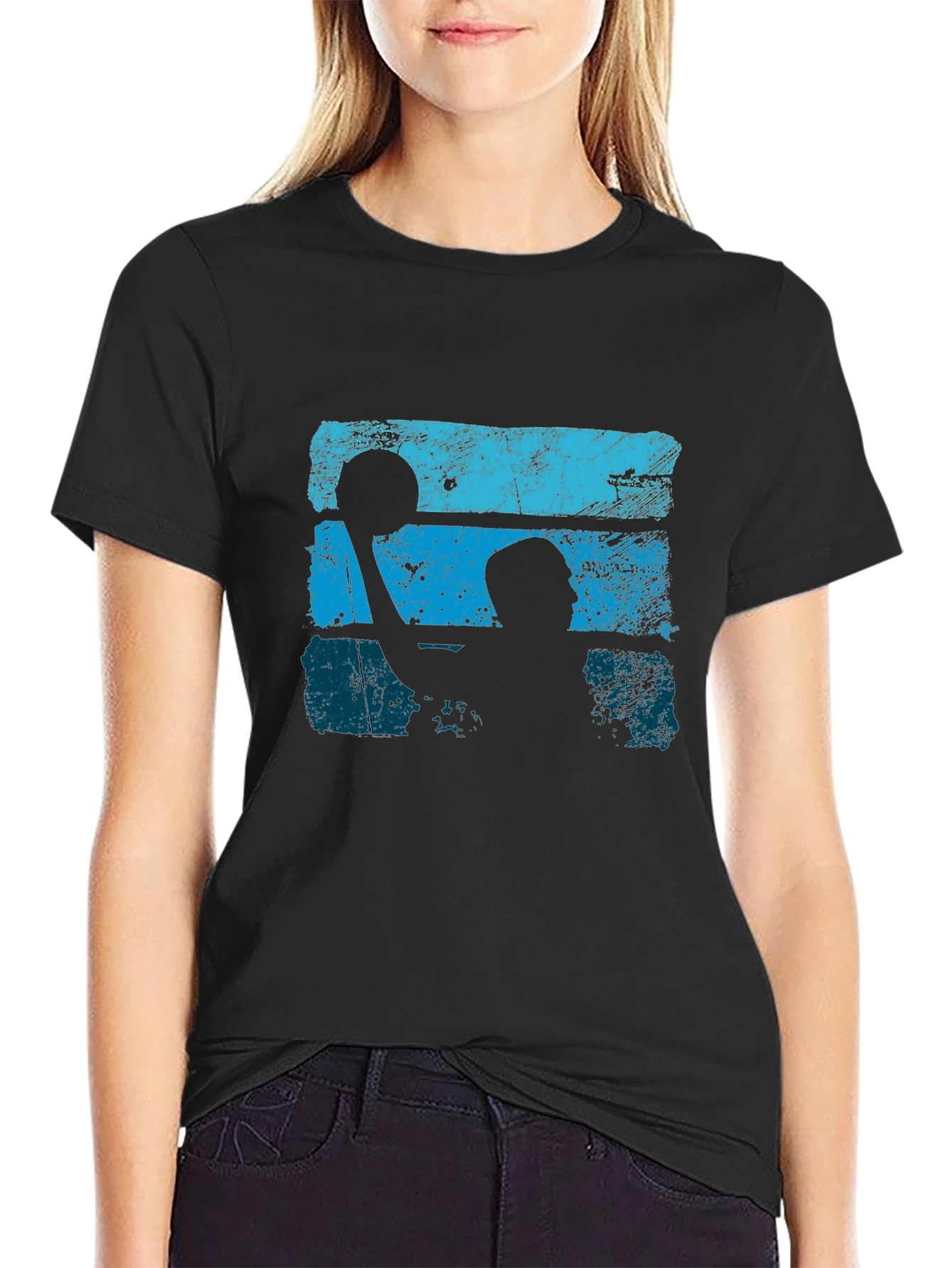Basketball Silhouette Graphic Tee