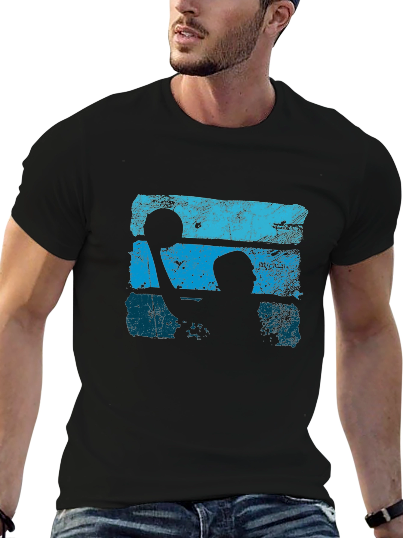 Basketball Silhouette Graphic Tee