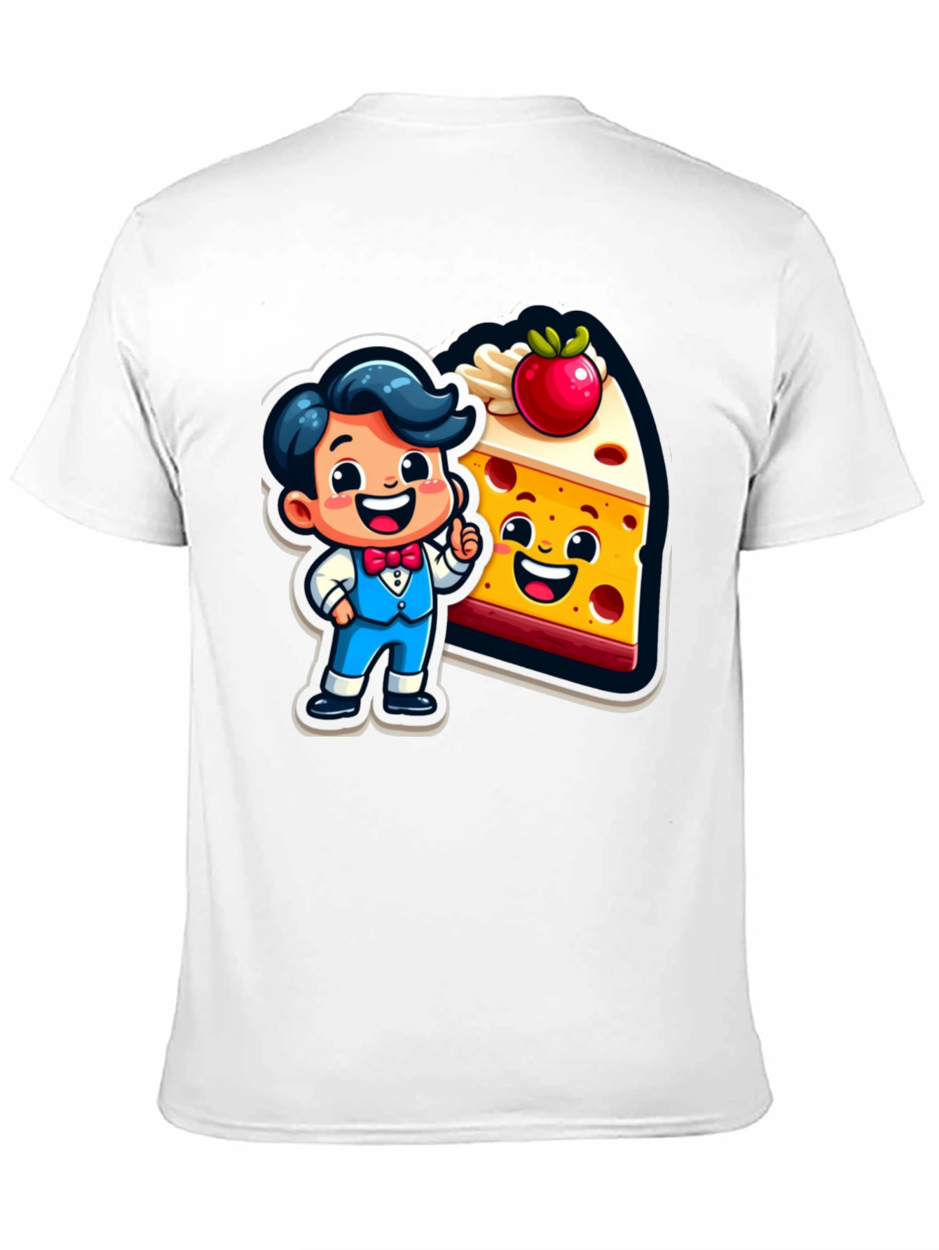 Cartoon Character & Cake T-Shirt