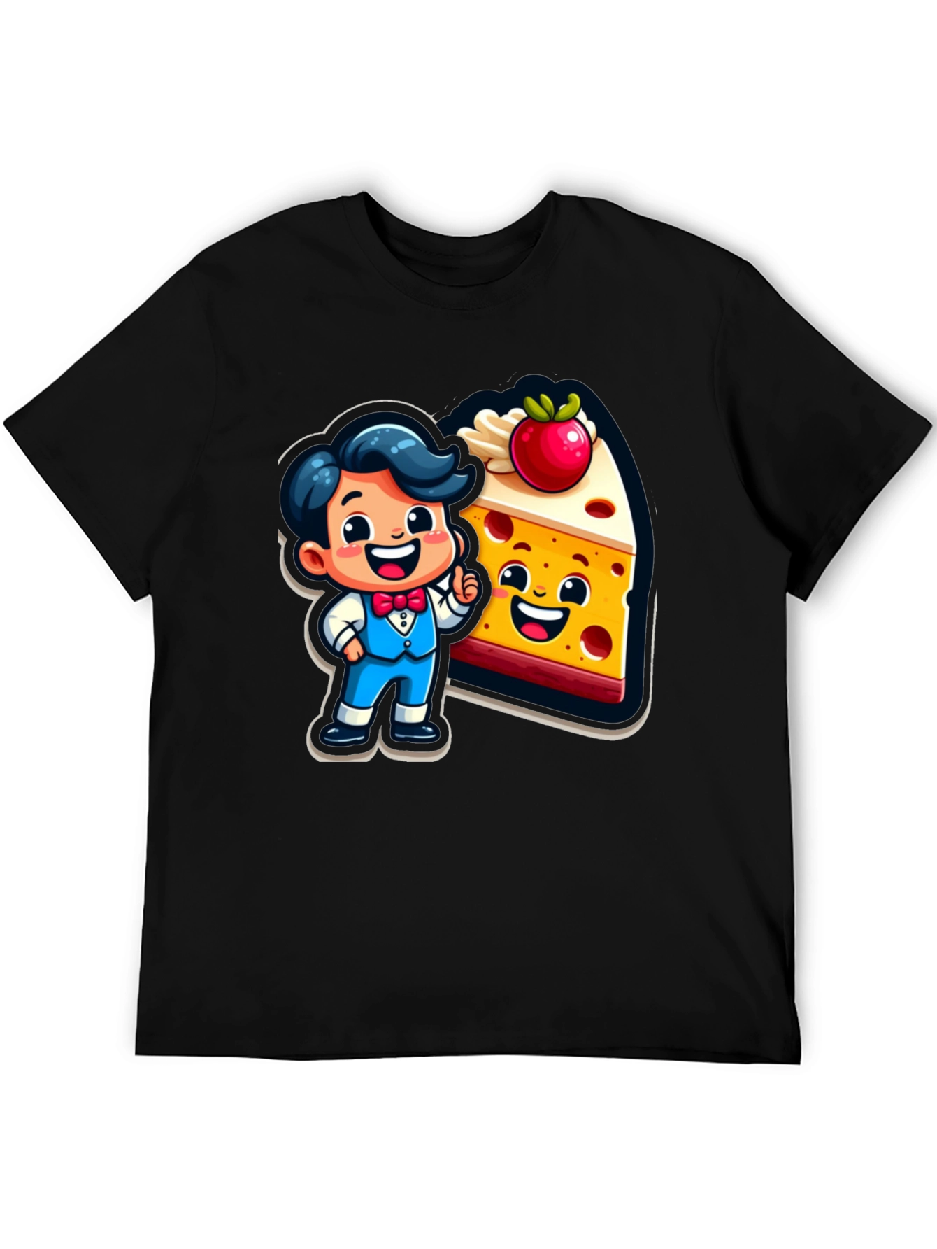 Cartoon Character & Cake T-Shirt