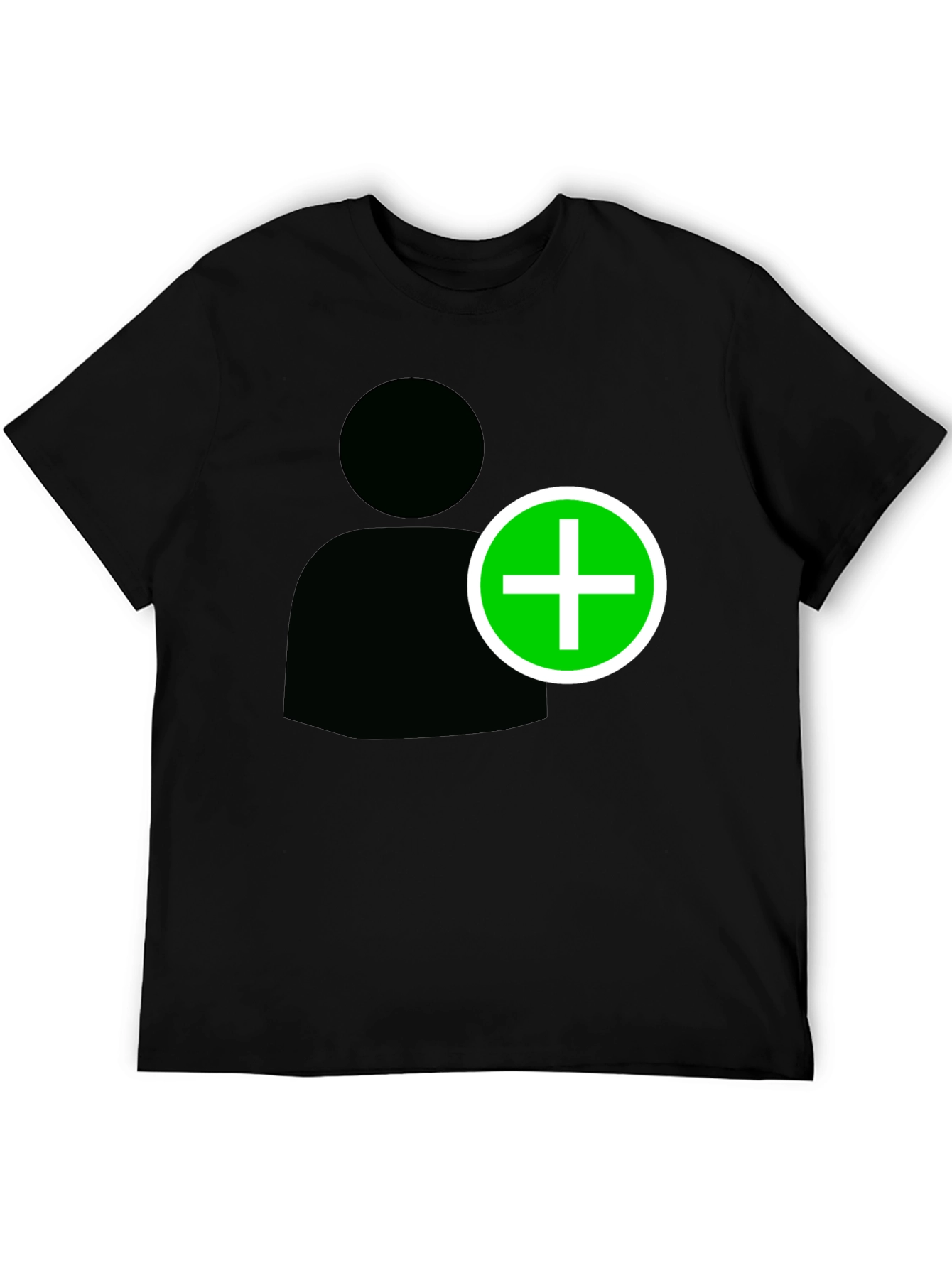 Add Contact Black T-Shirt