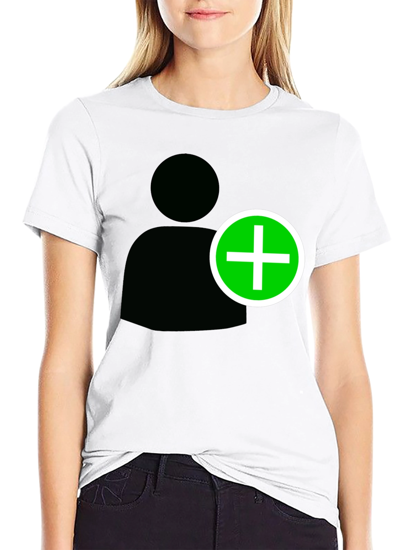 Add Contact Black T-Shirt