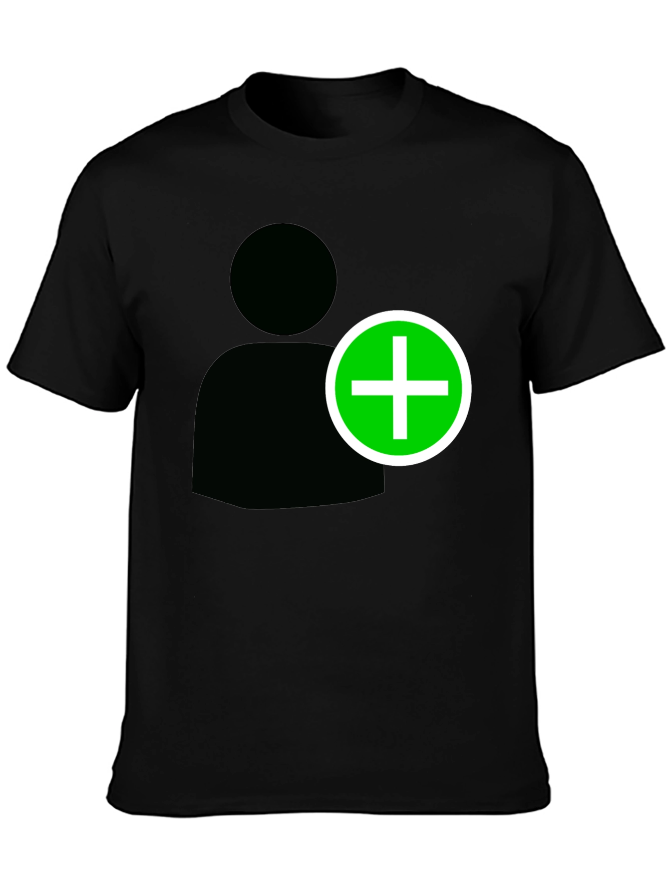 Add Contact Black T-Shirt