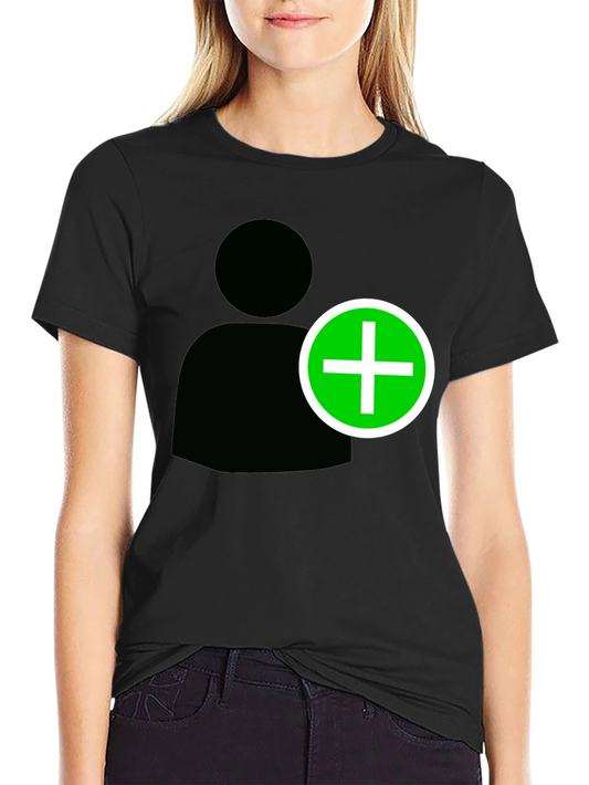 Add Contact Black T-Shirt