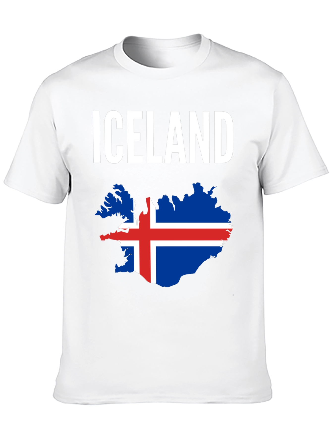 Iceland Flag Map T-Shirt - National Pride Tee