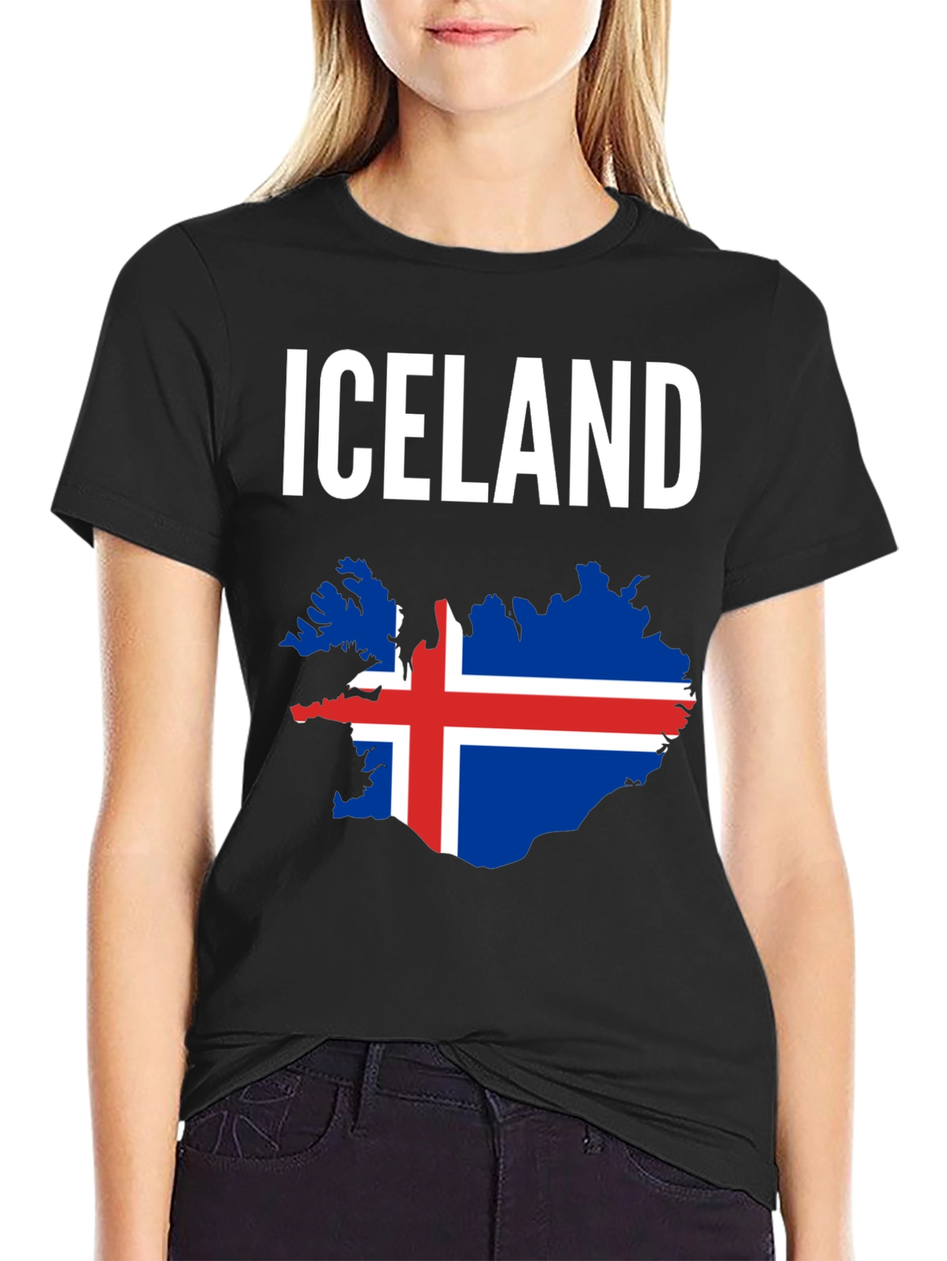 Iceland Flag Map T-Shirt - National Pride Tee