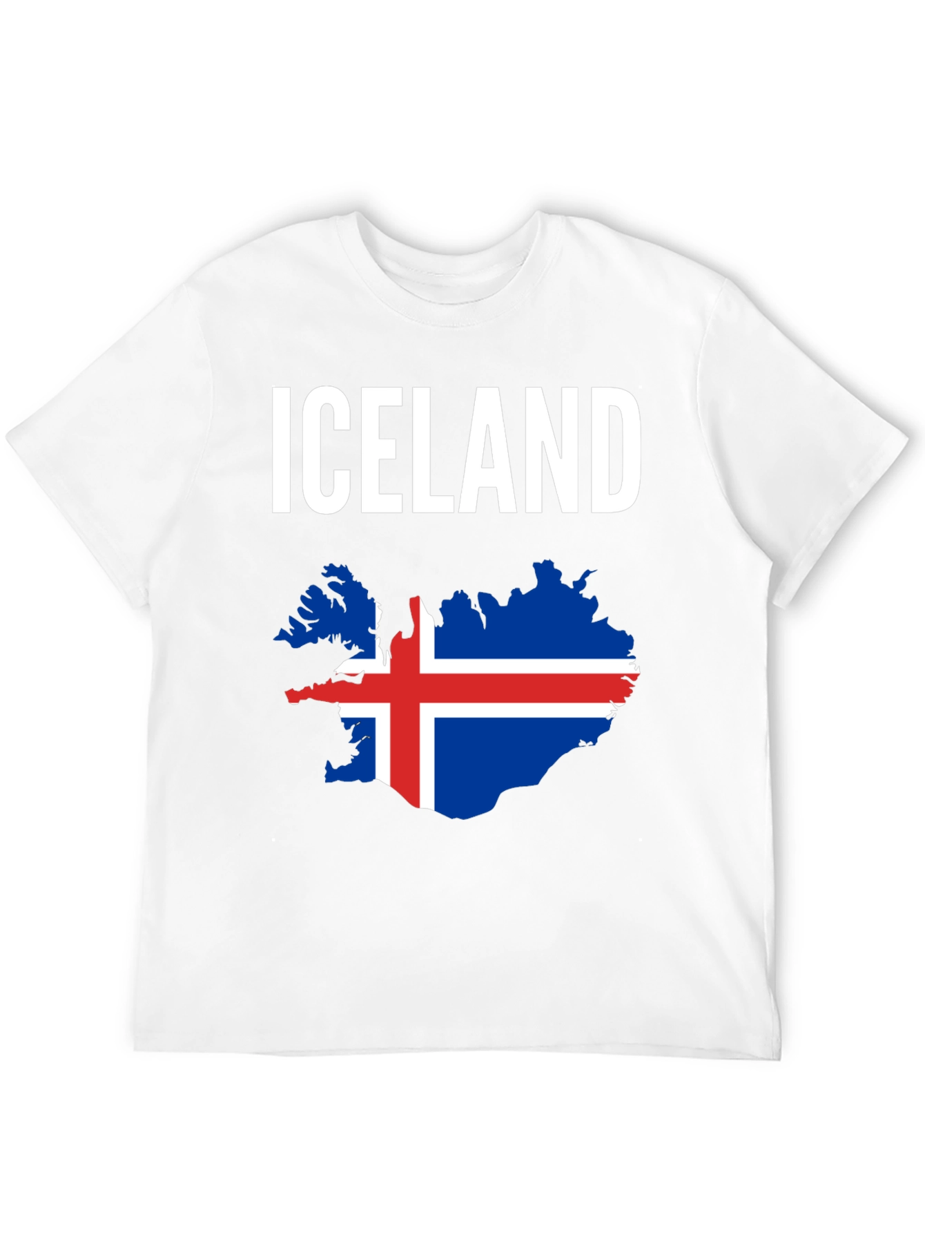 Iceland Flag Map T-Shirt - National Pride Tee