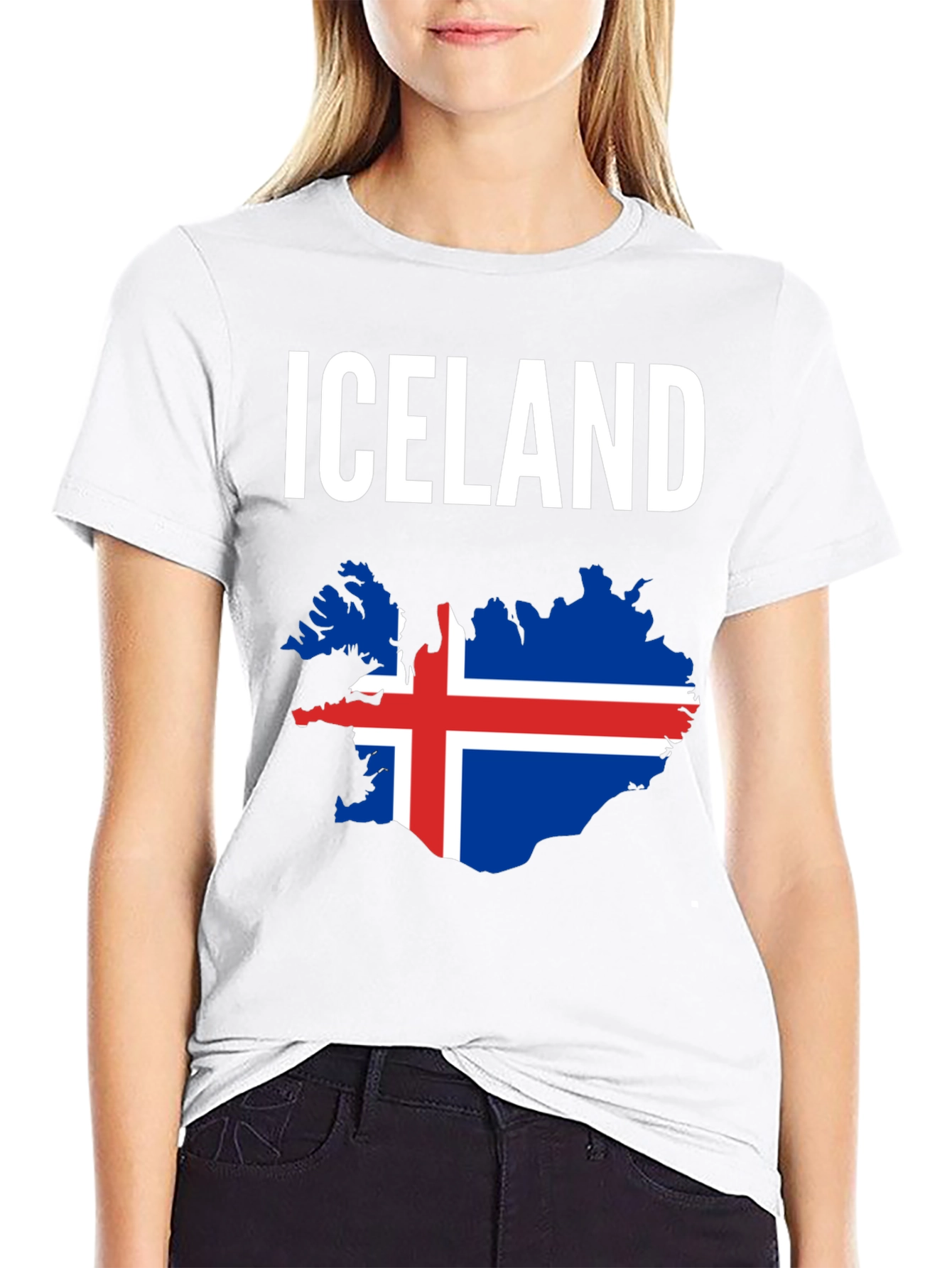 Iceland Flag Map T-Shirt - National Pride Tee