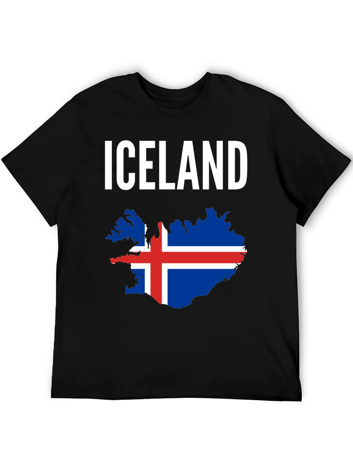 Iceland Flag Map T-Shirt - National Pride Tee