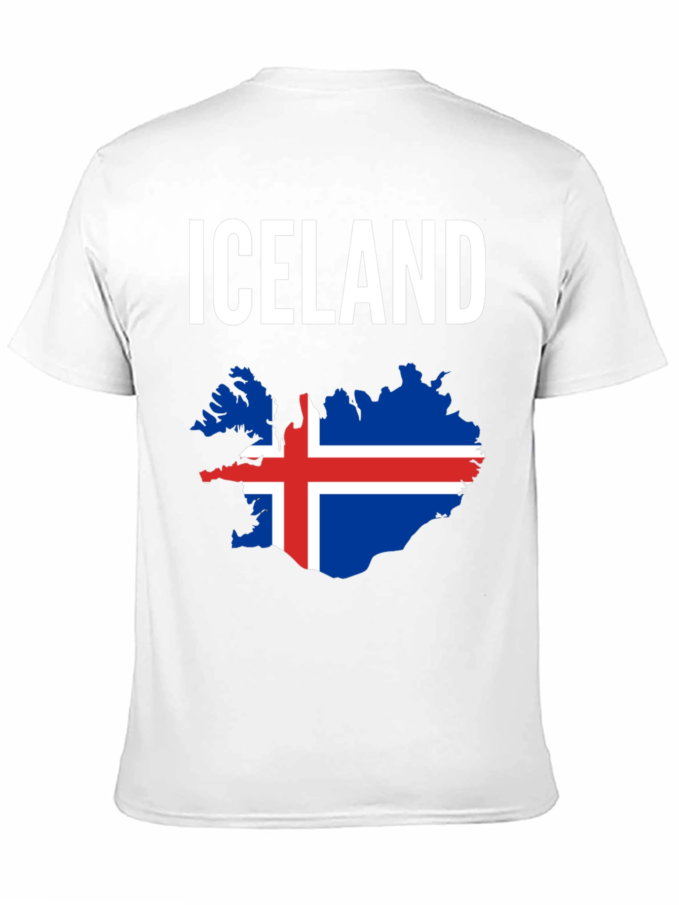Iceland Flag Map T-Shirt - National Pride Tee