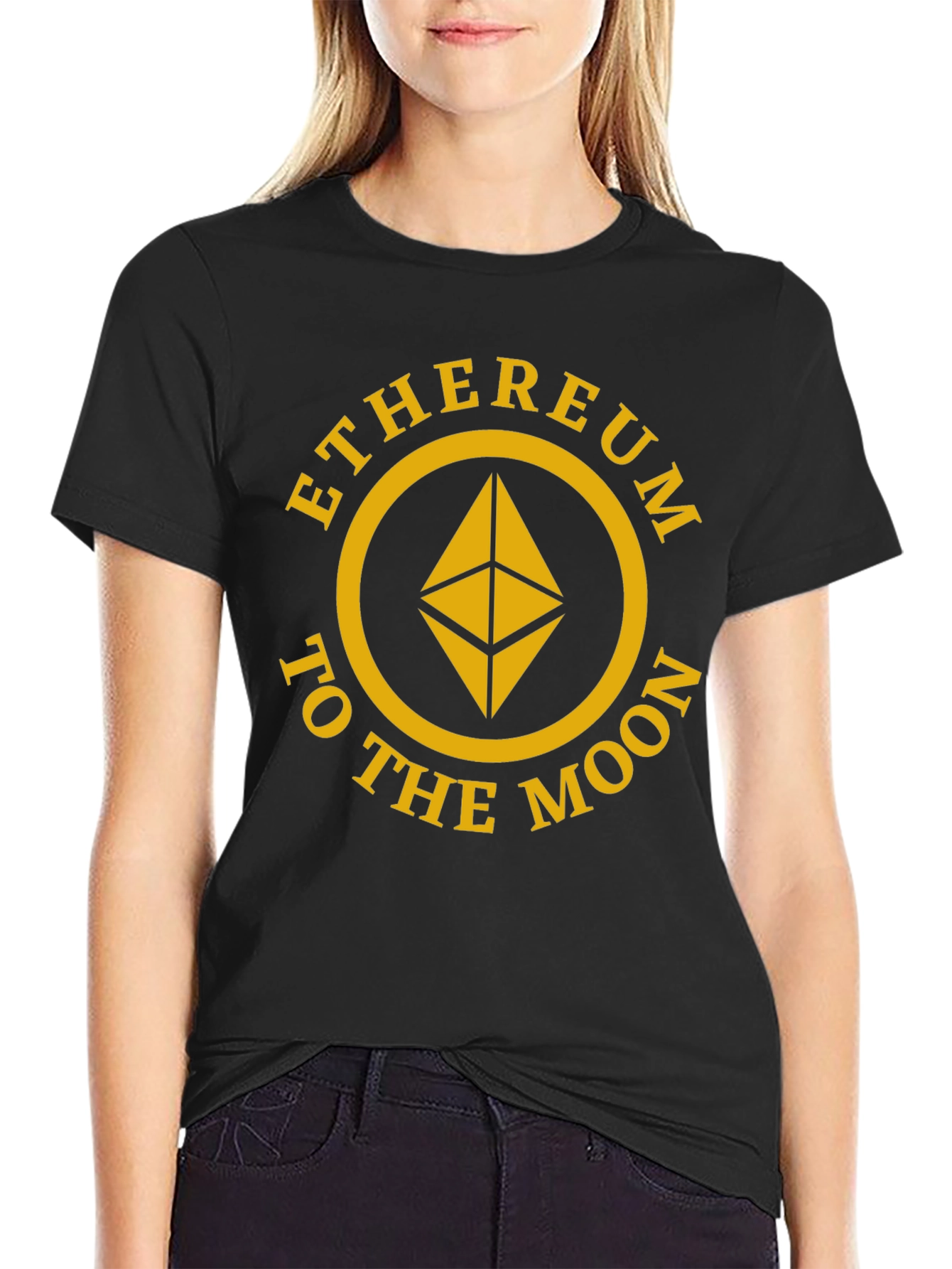 Ethereum to the Moon Crypto Tee