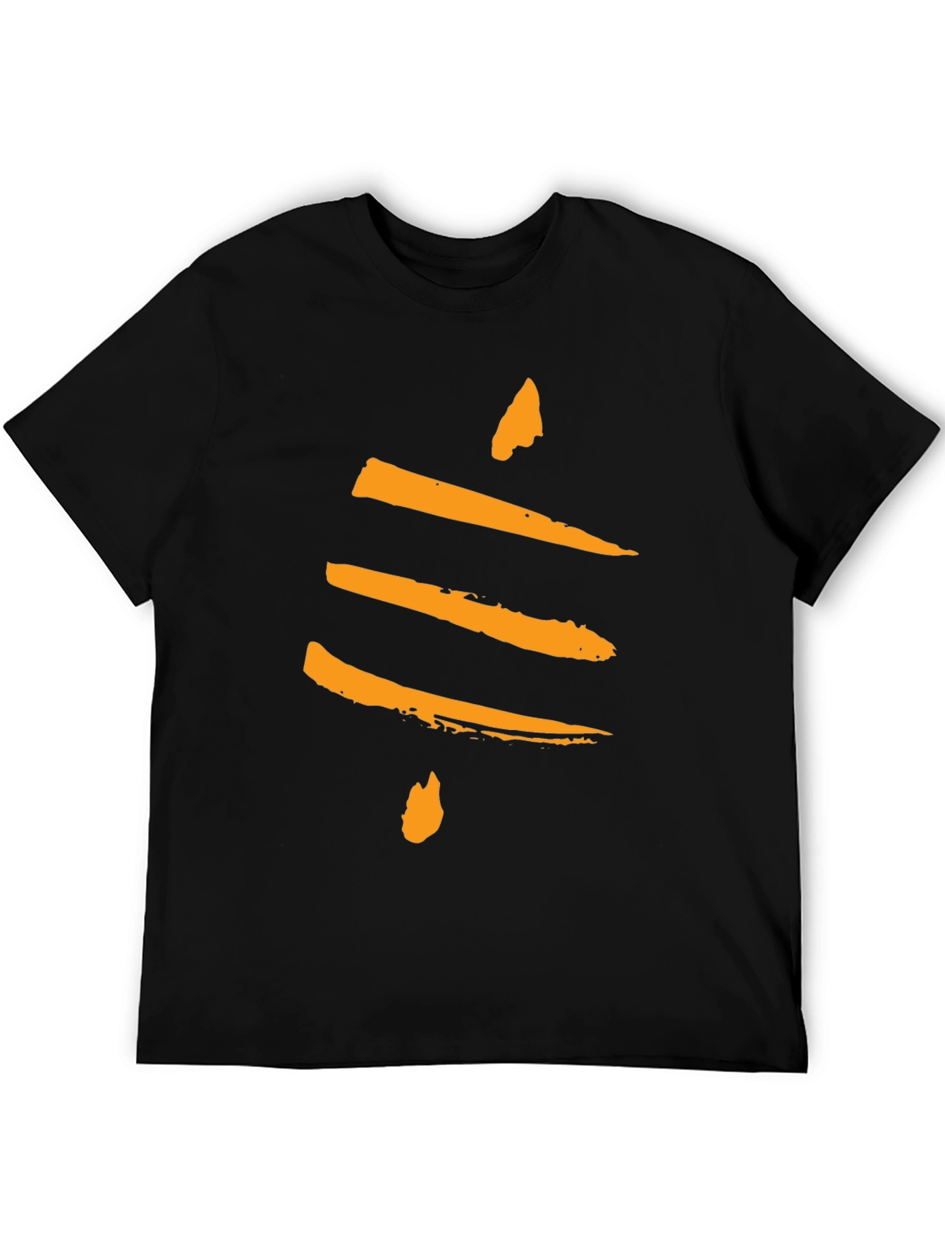 Abstract Brush Stroke Graphic Print T-Shirt