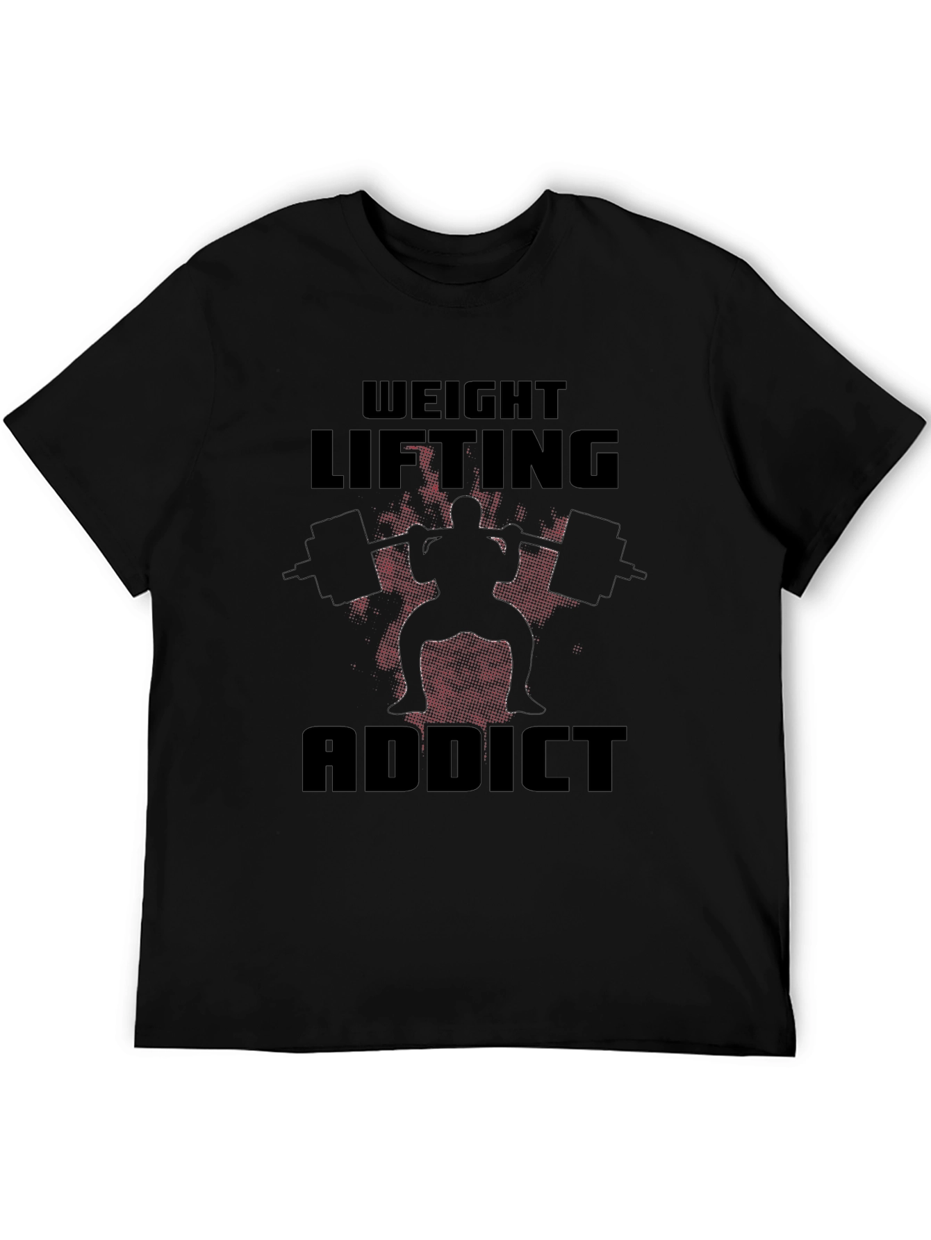Weight Lifting Addict Black T-Shirt