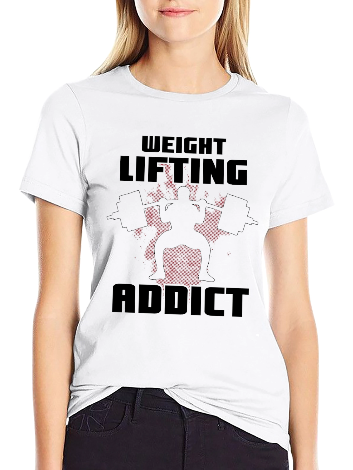 Weight Lifting Addict Black T-Shirt