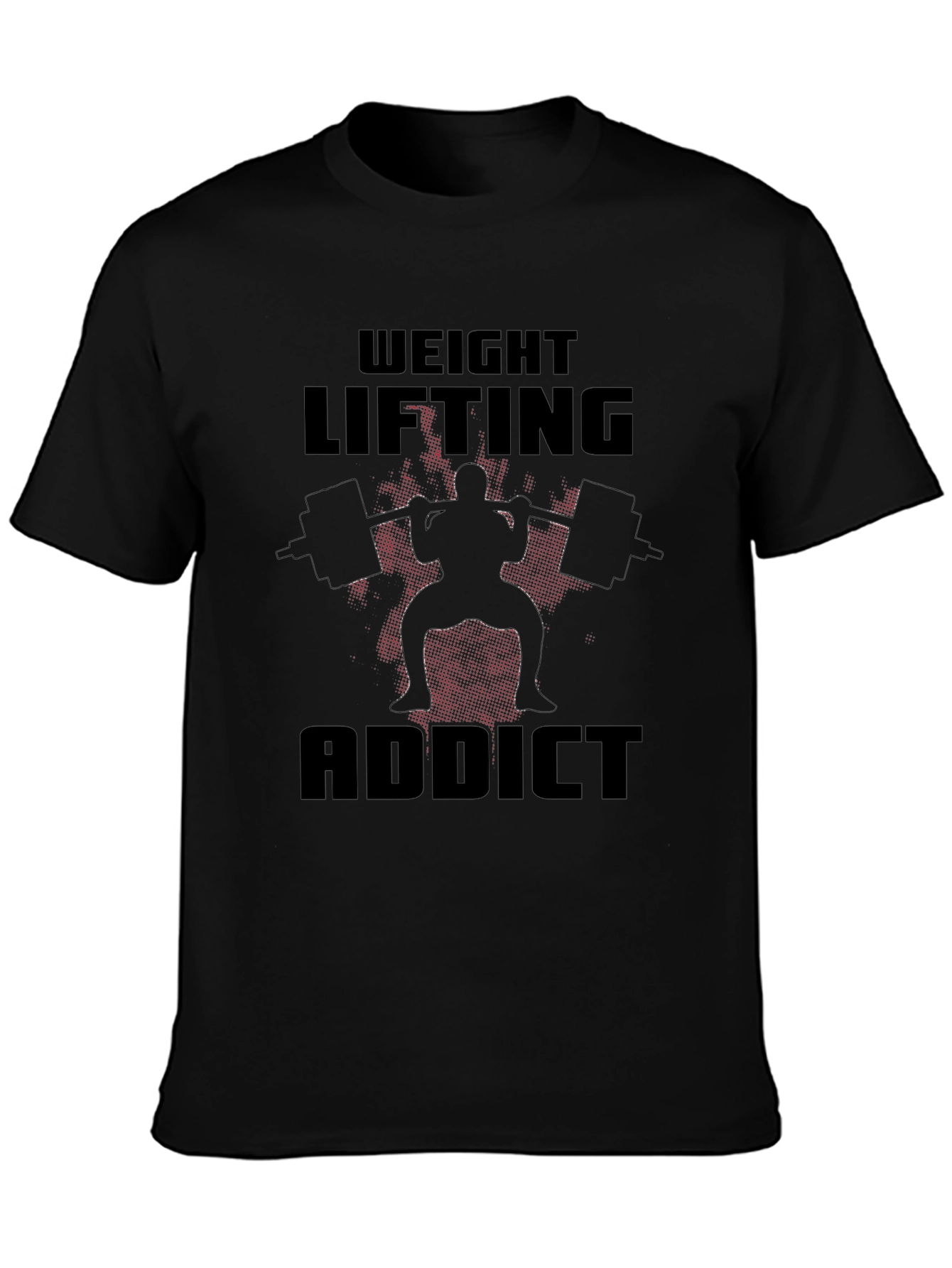 Weight Lifting Addict Black T-Shirt