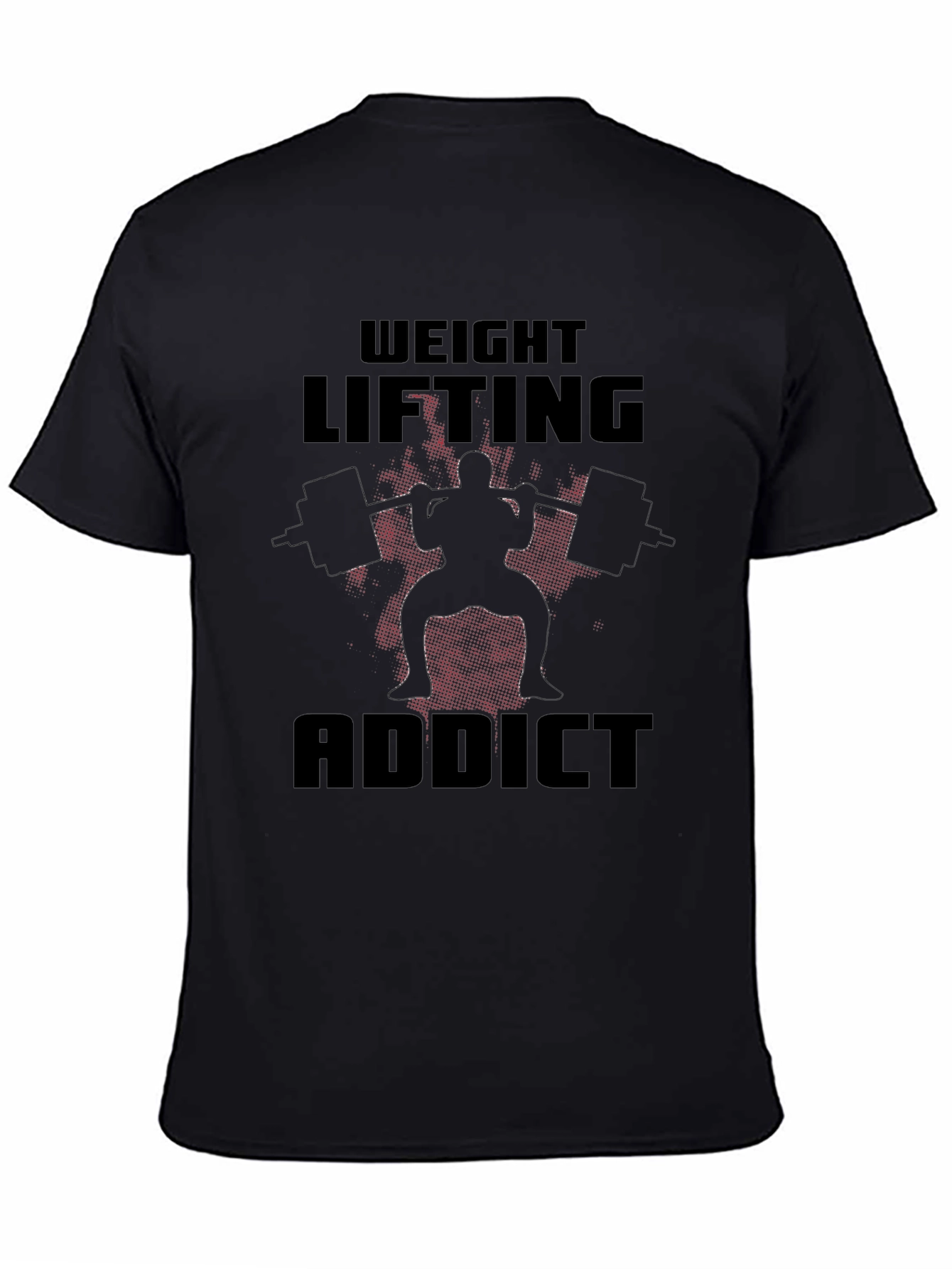 Weight Lifting Addict Black T-Shirt