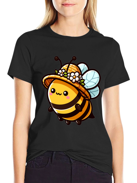Cute Bee in Hat Graphic Tee