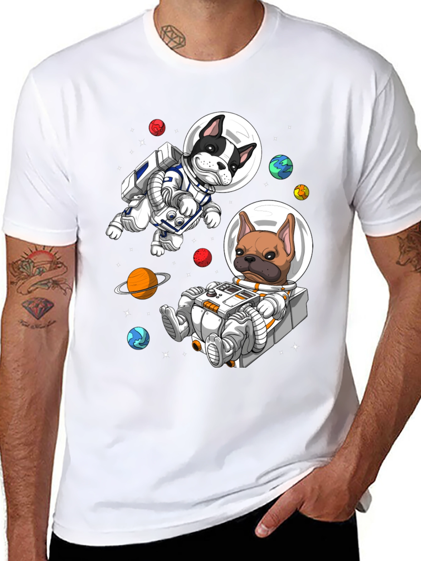 Astronaut Dog Graphic Tee