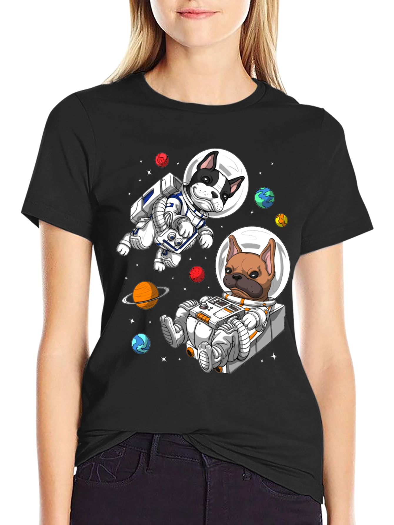 Astronaut Dog Graphic Tee