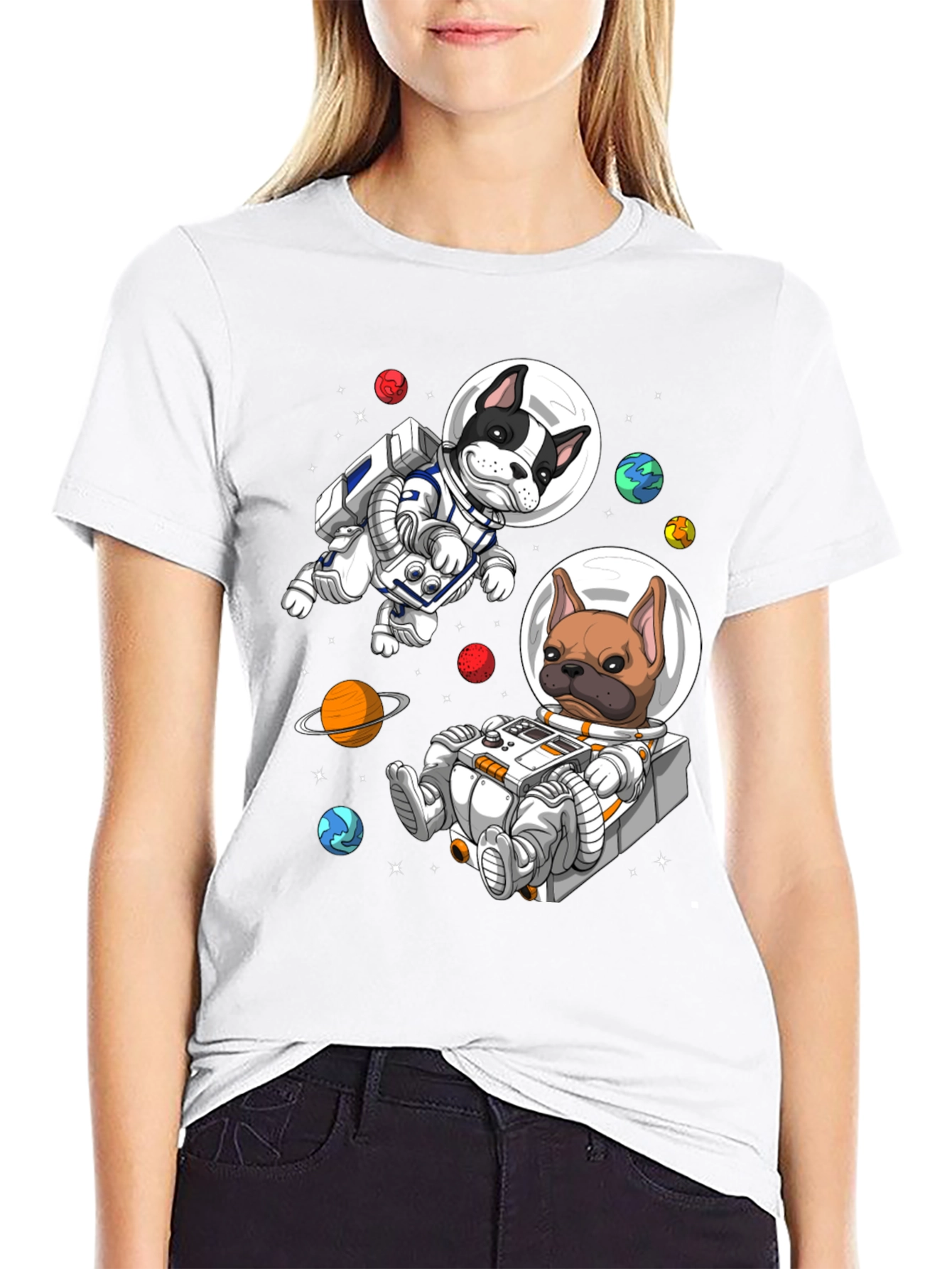 Astronaut Dog Graphic Tee