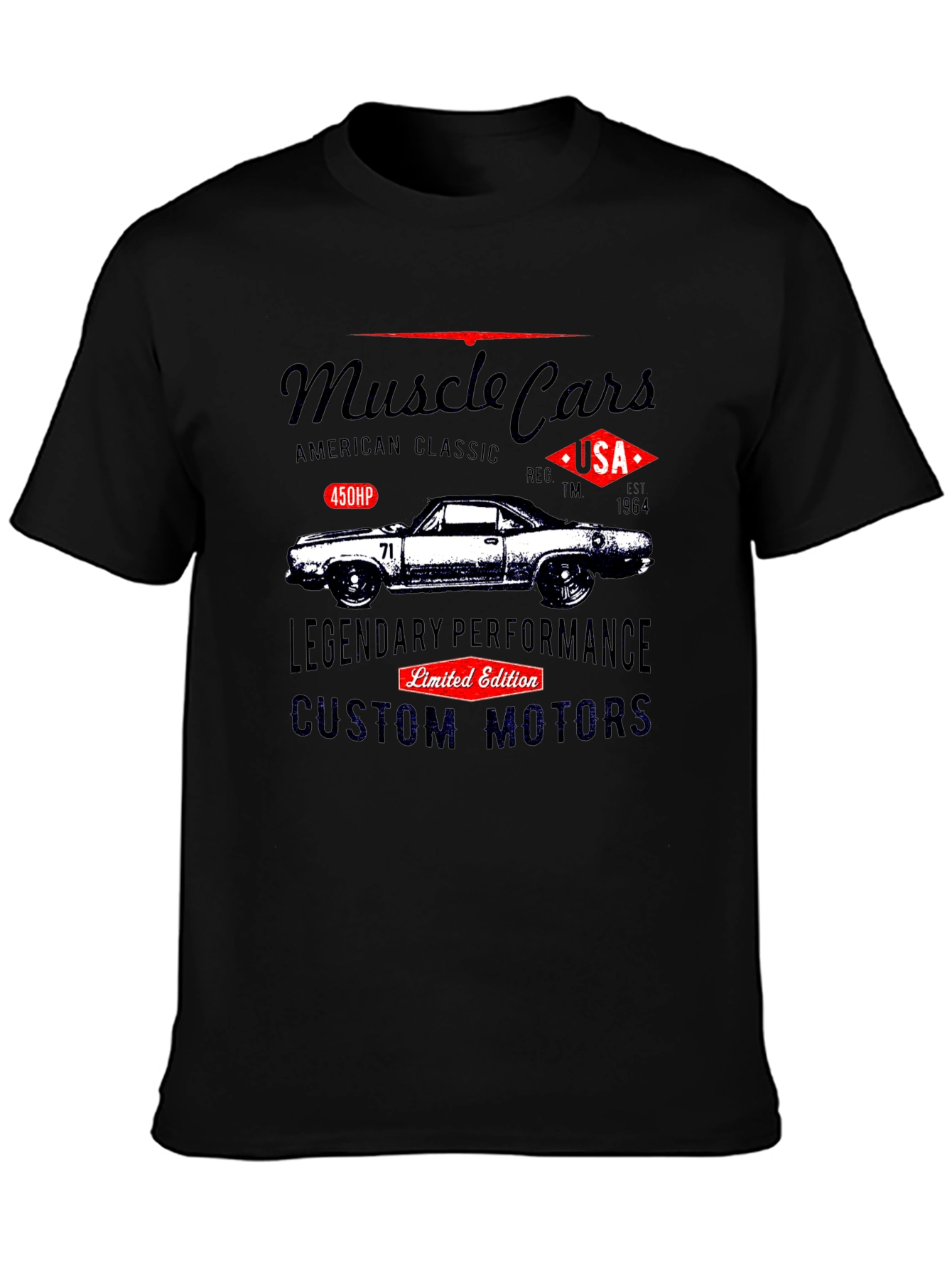 Muscle Car Graphic T-Shirt - American Classic Design