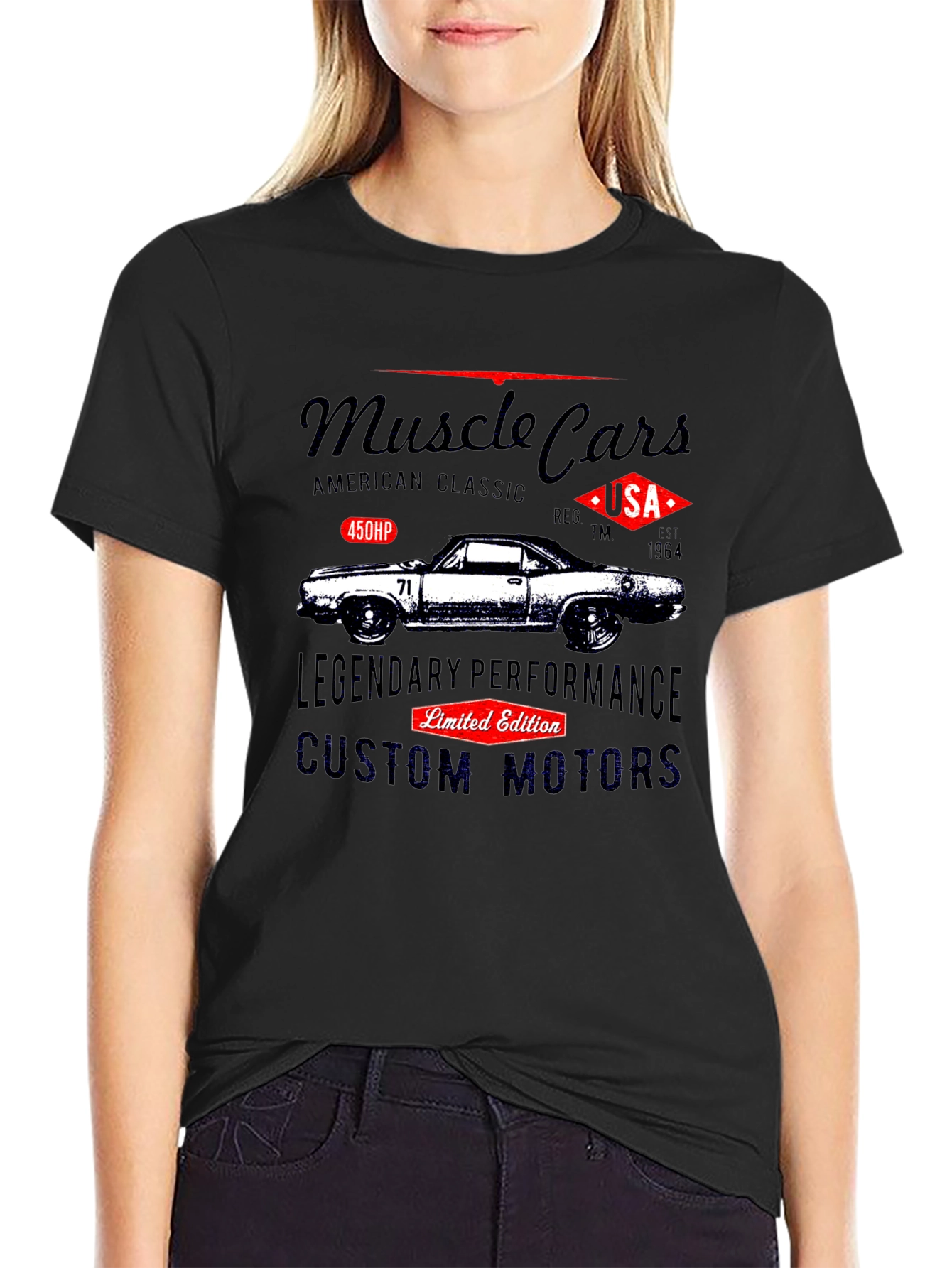 Muscle Car Graphic T-Shirt - American Classic Design