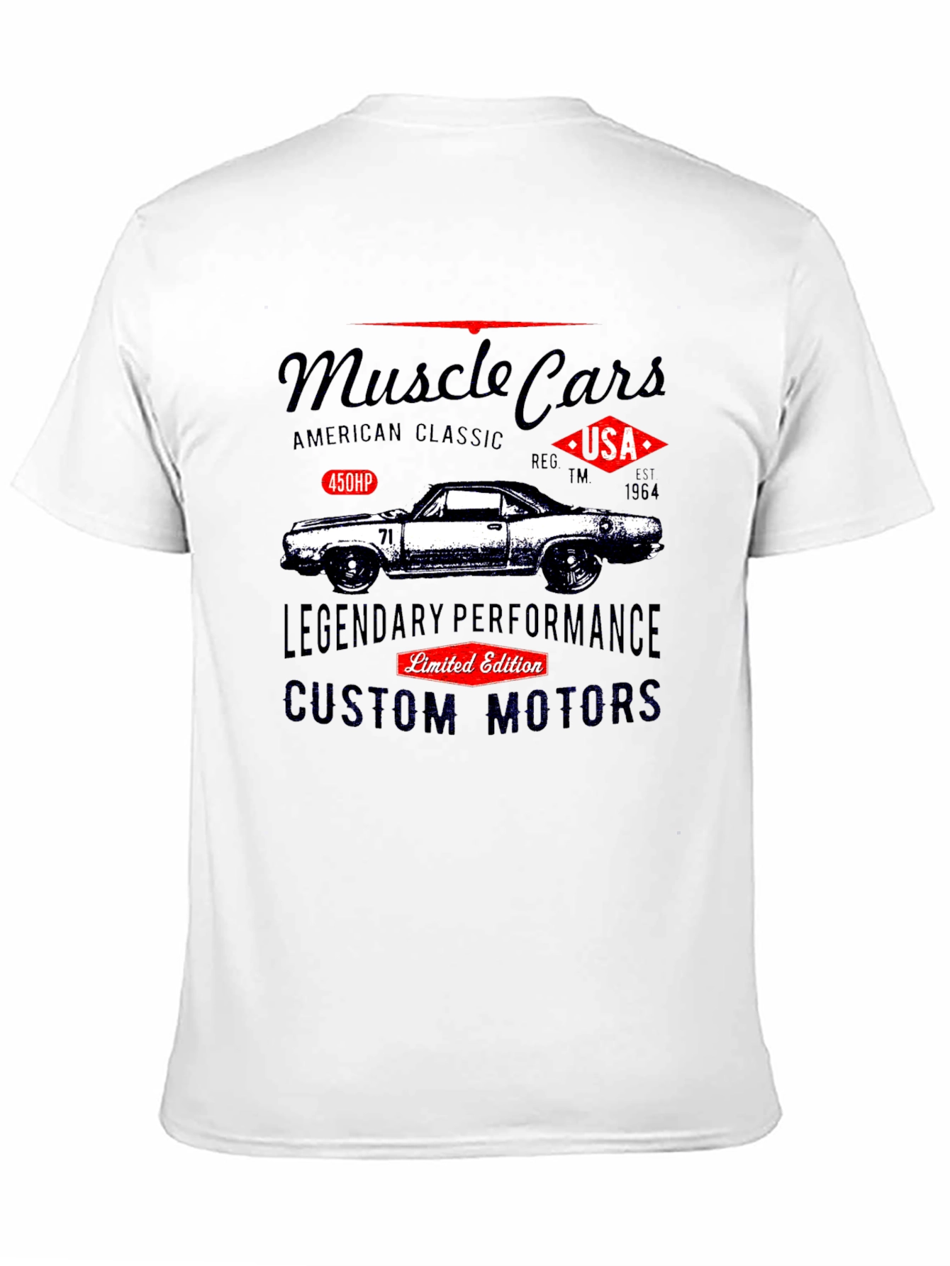 Muscle Car Graphic T-Shirt - American Classic Design
