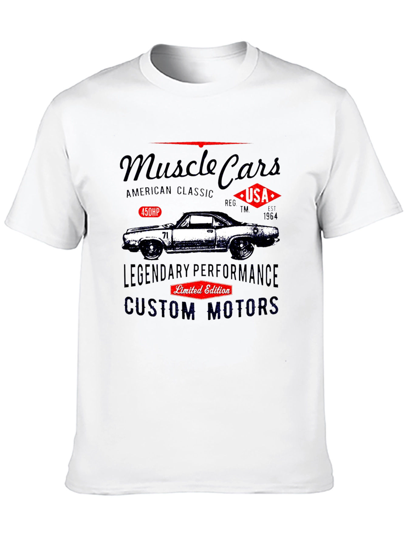 Muscle Car Graphic T-Shirt - American Classic Design