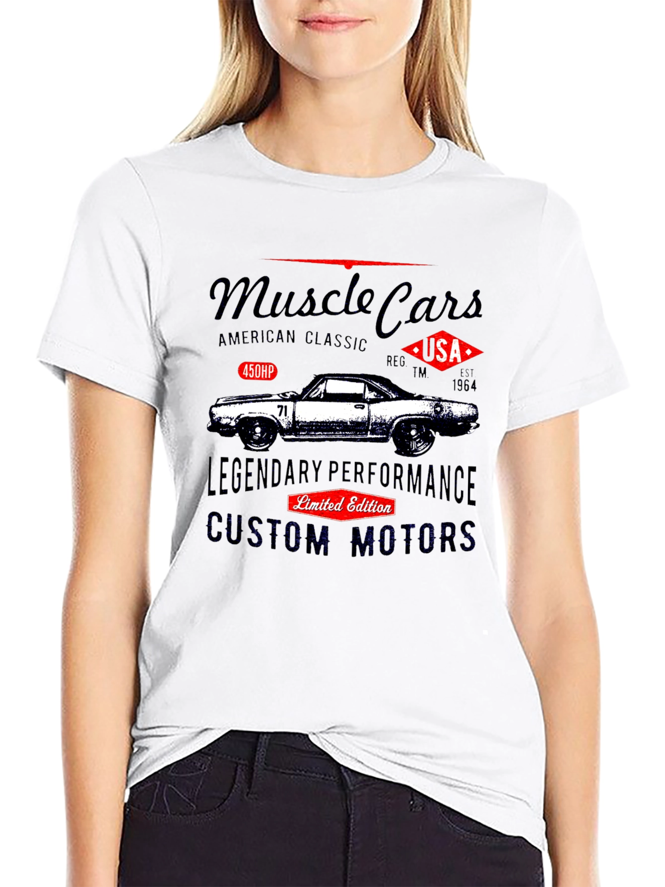 Muscle Car Graphic T-Shirt - American Classic Design