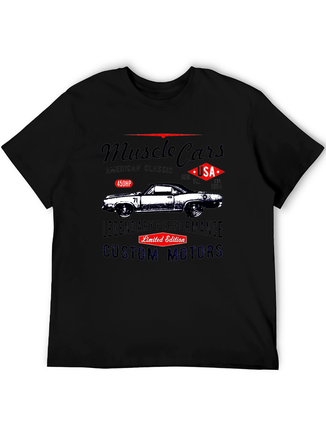 Muscle Car Graphic T-Shirt - American Classic Design