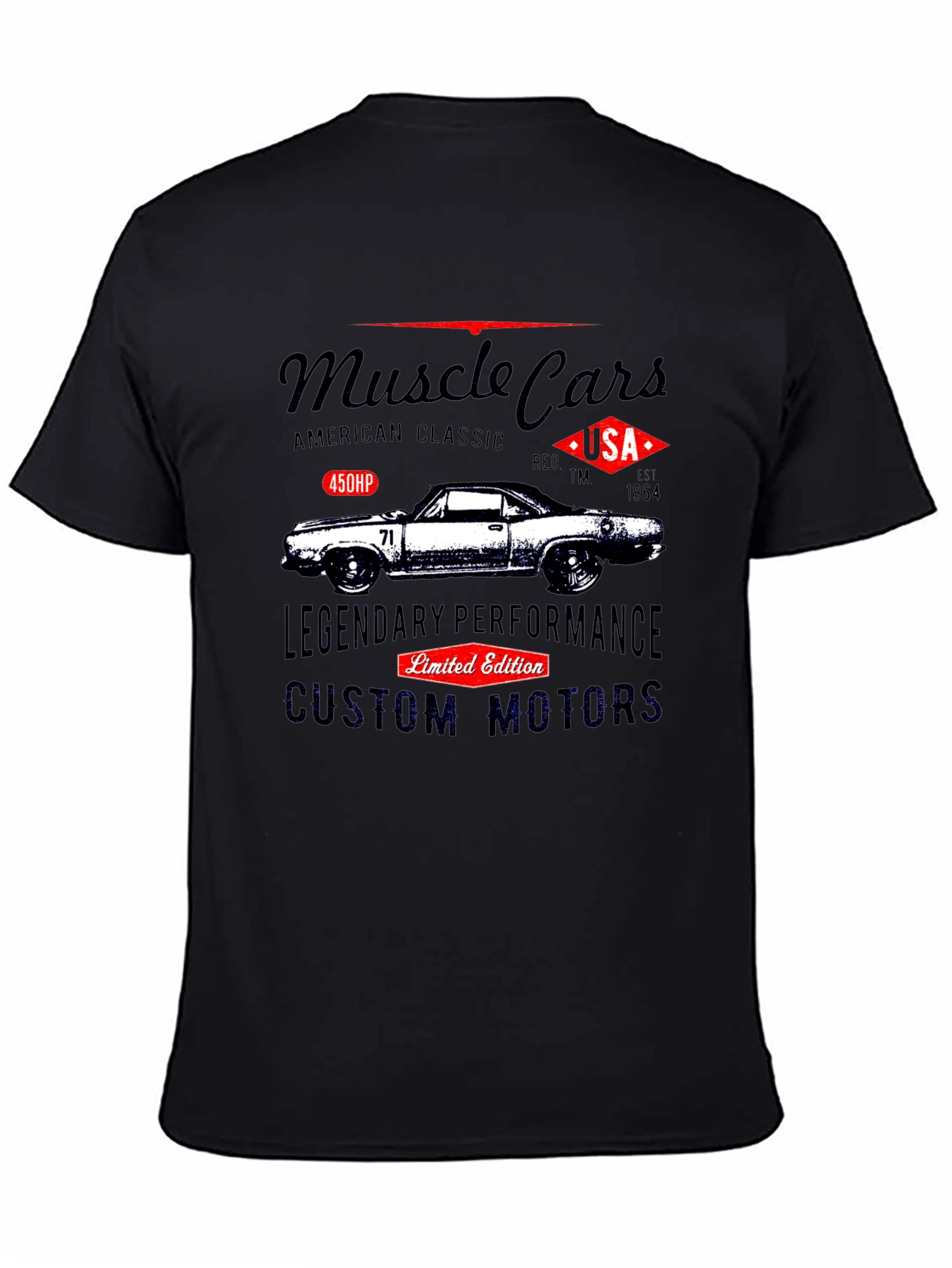 Muscle Car Graphic T-Shirt - American Classic Design