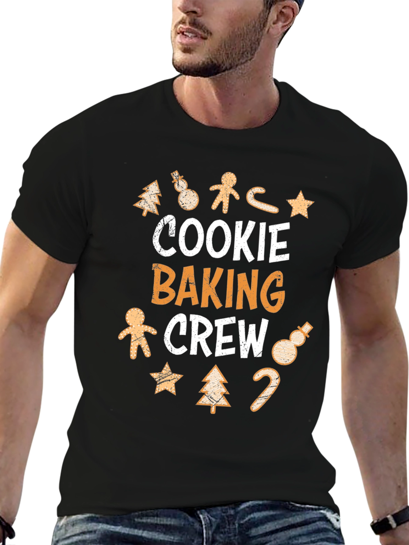 Cookie Baking Crew Christmas Holiday Graphic T-Shirt